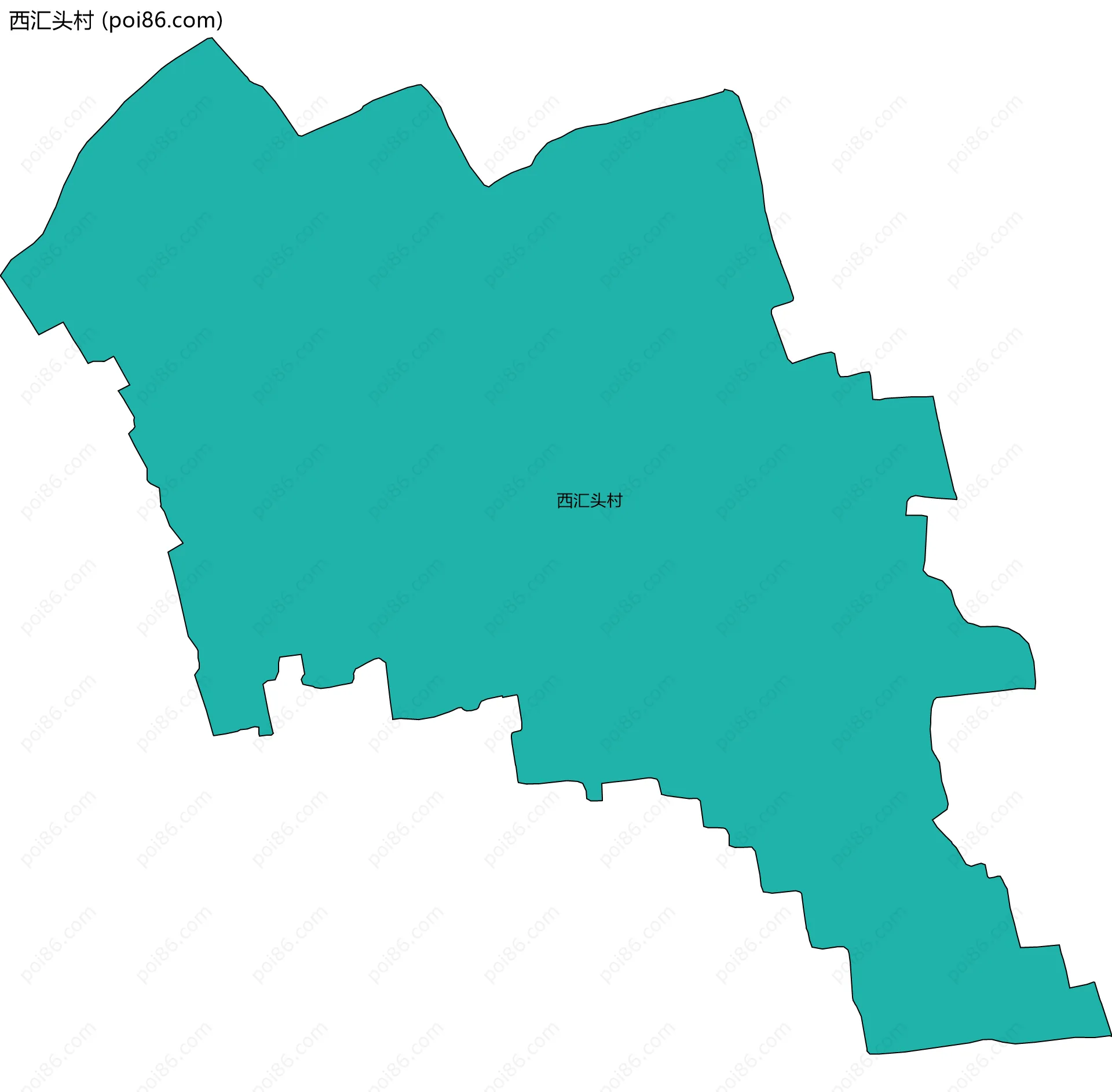 西汇头村边界地图