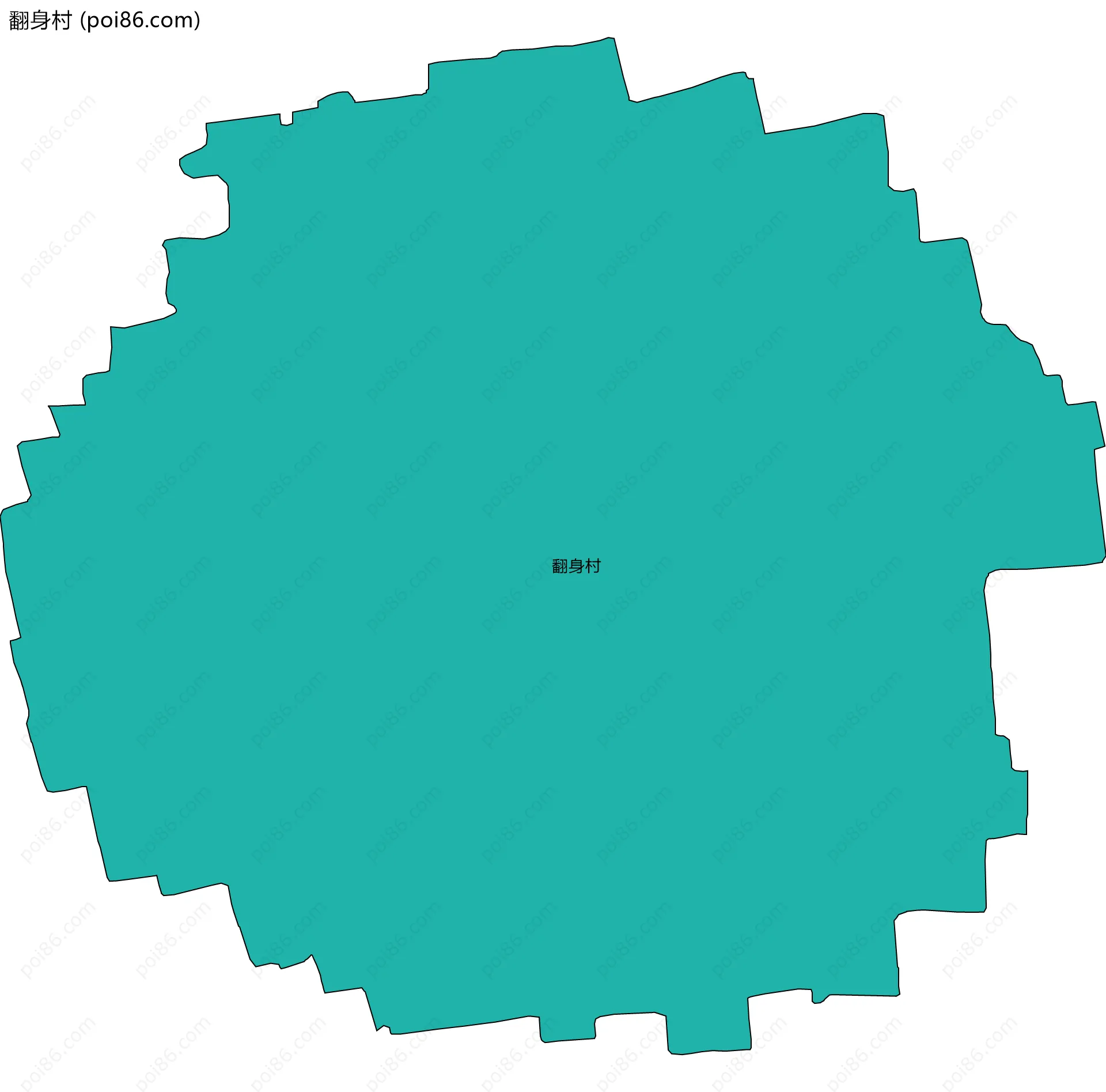 翻身村边界地图