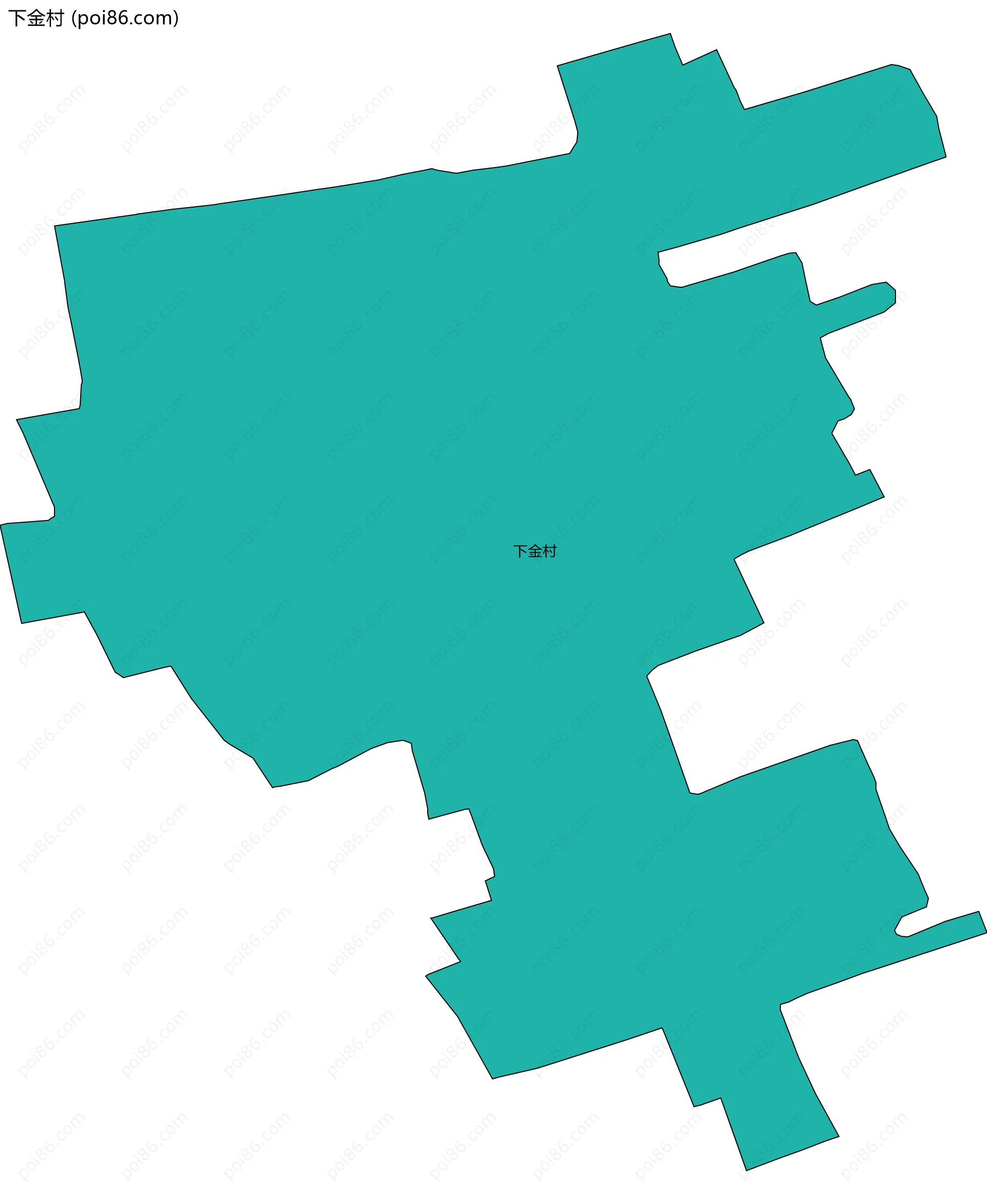 下金村边界地图