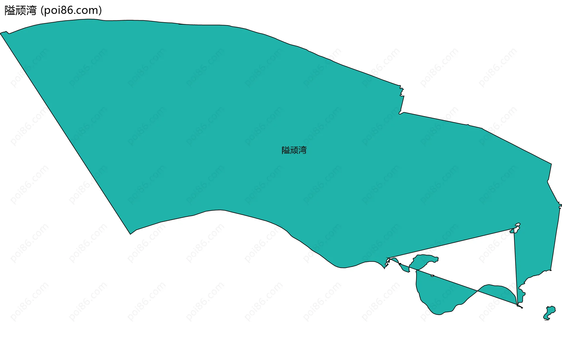 隘顽湾边界地图