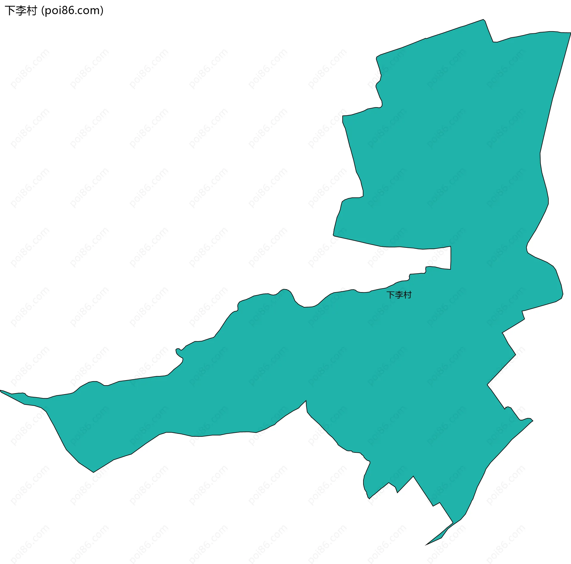 下李村边界地图