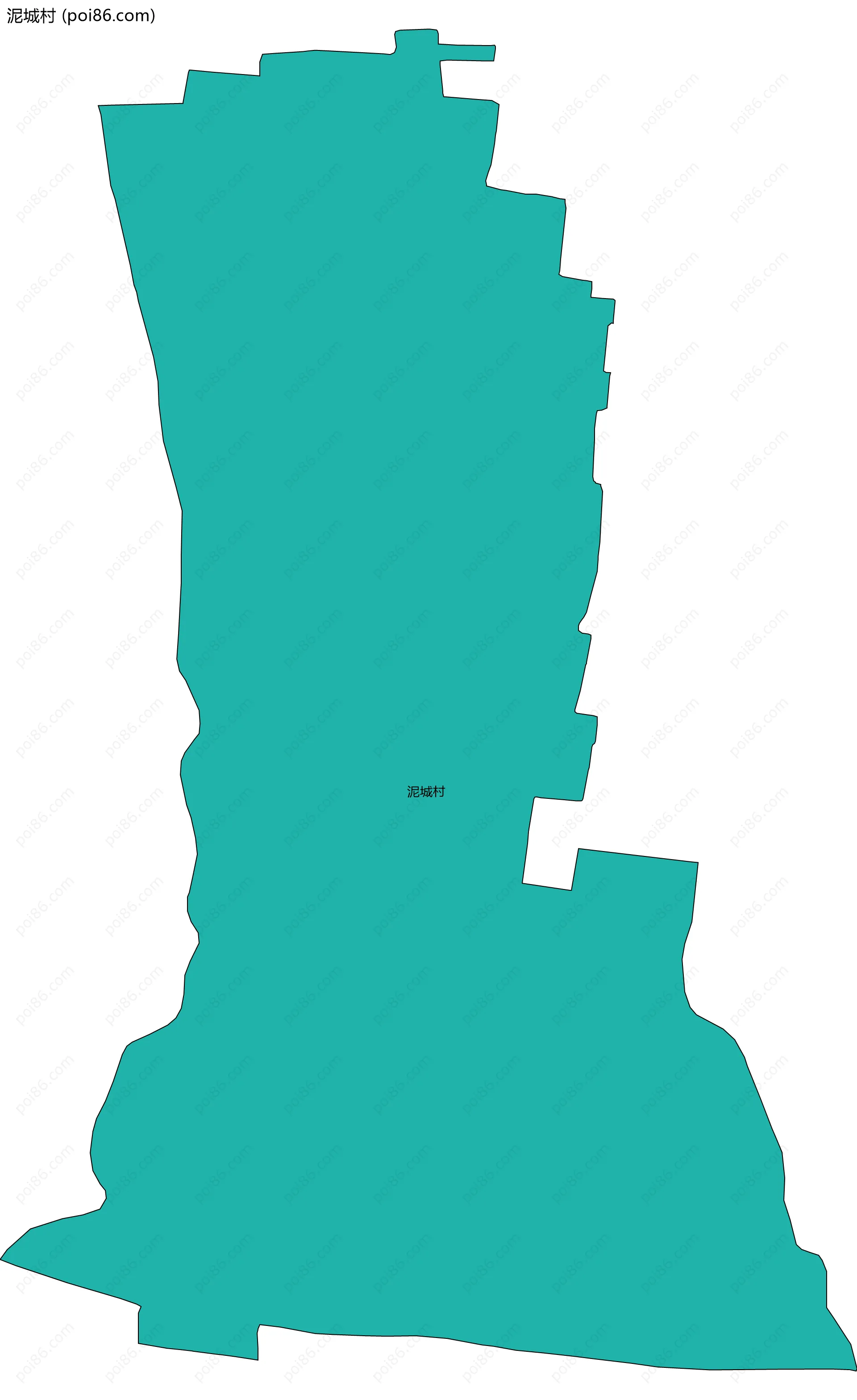 泥城村边界地图