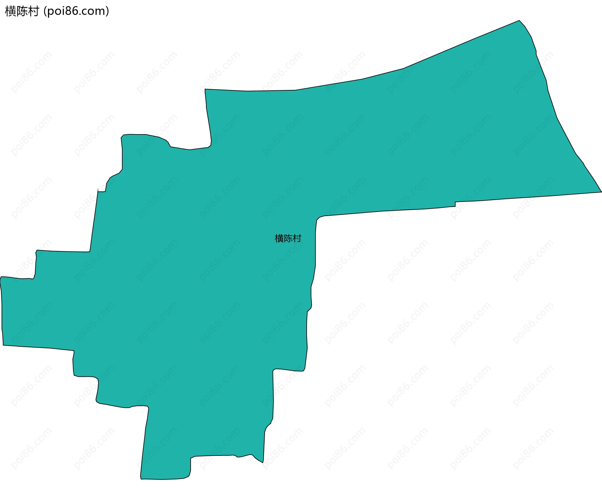横陈村边界地图