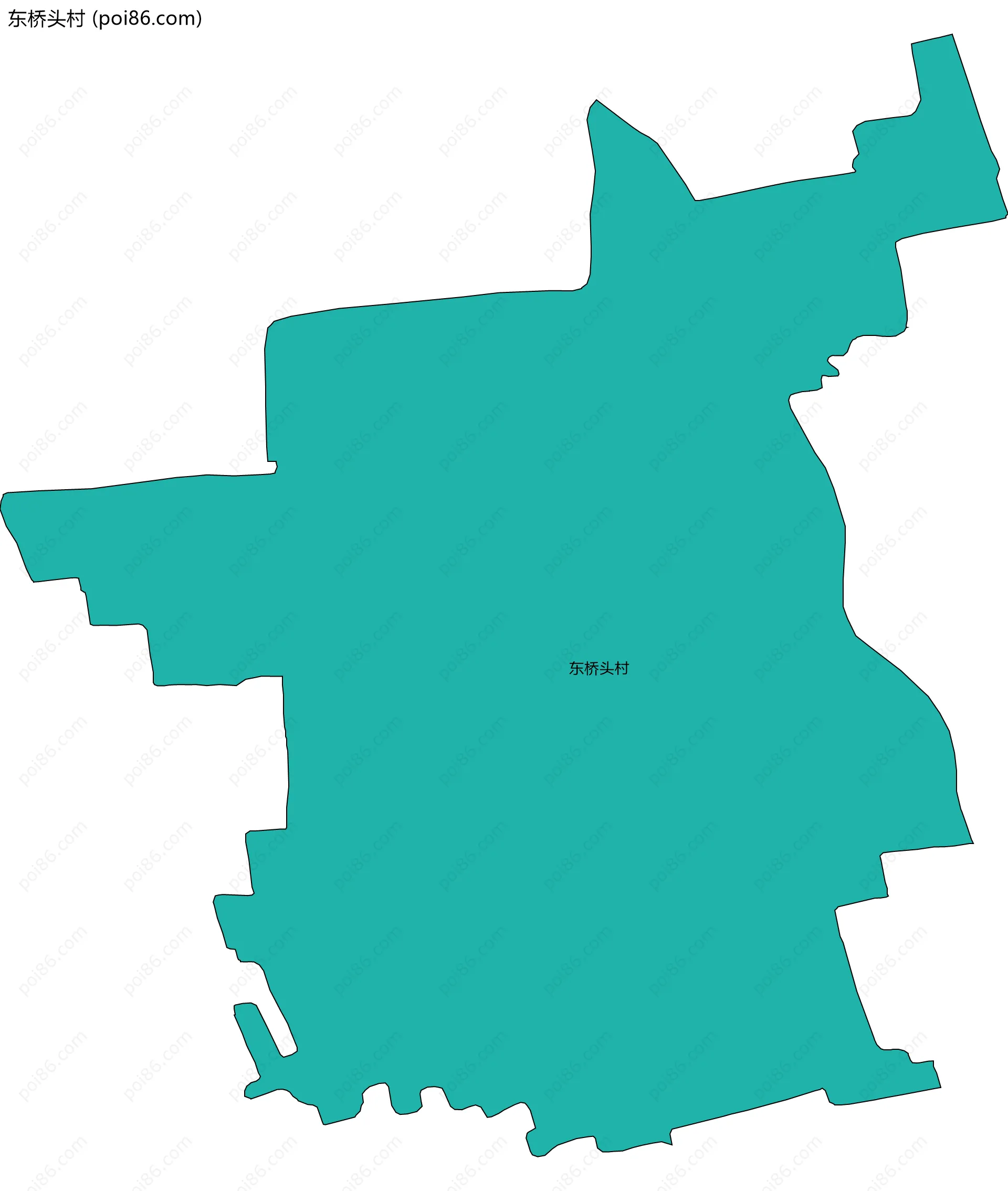 东桥头村边界地图