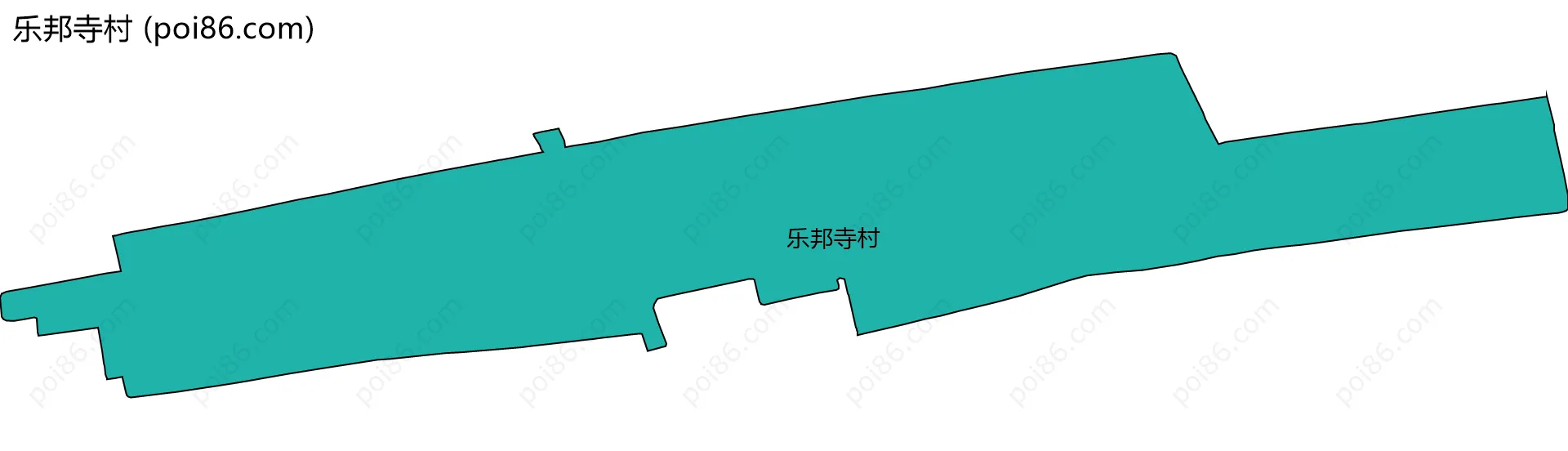 乐邦寺村边界地图