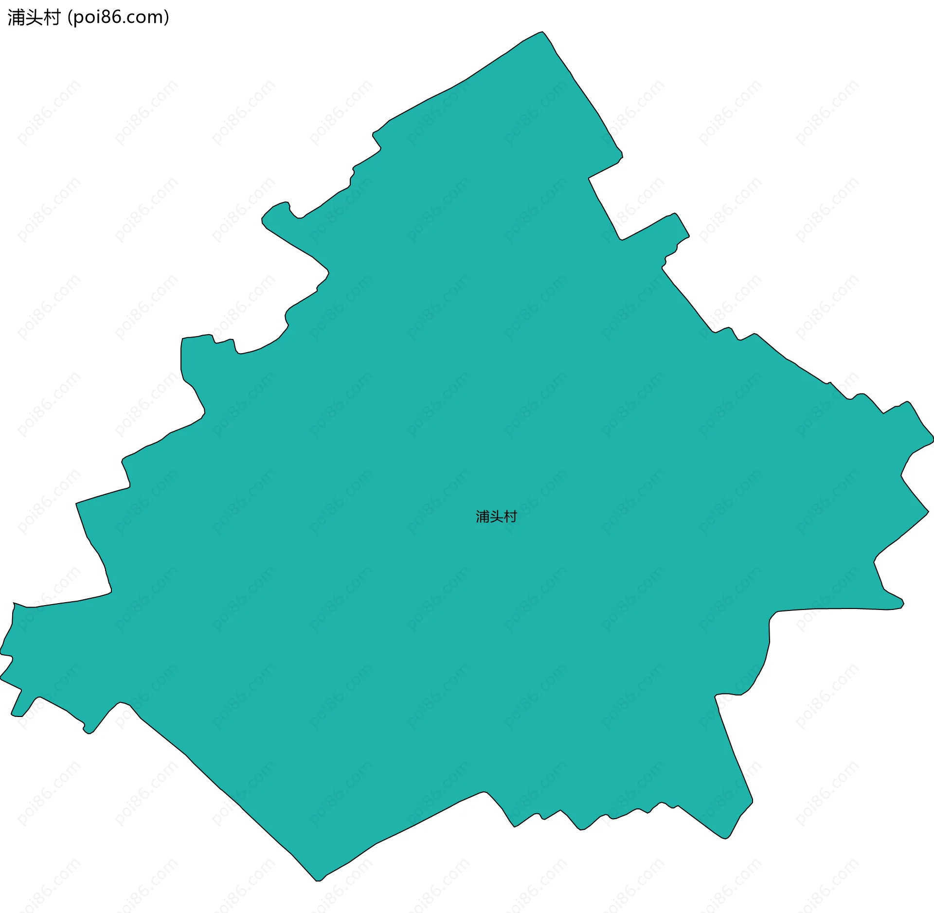 浦头村边界地图