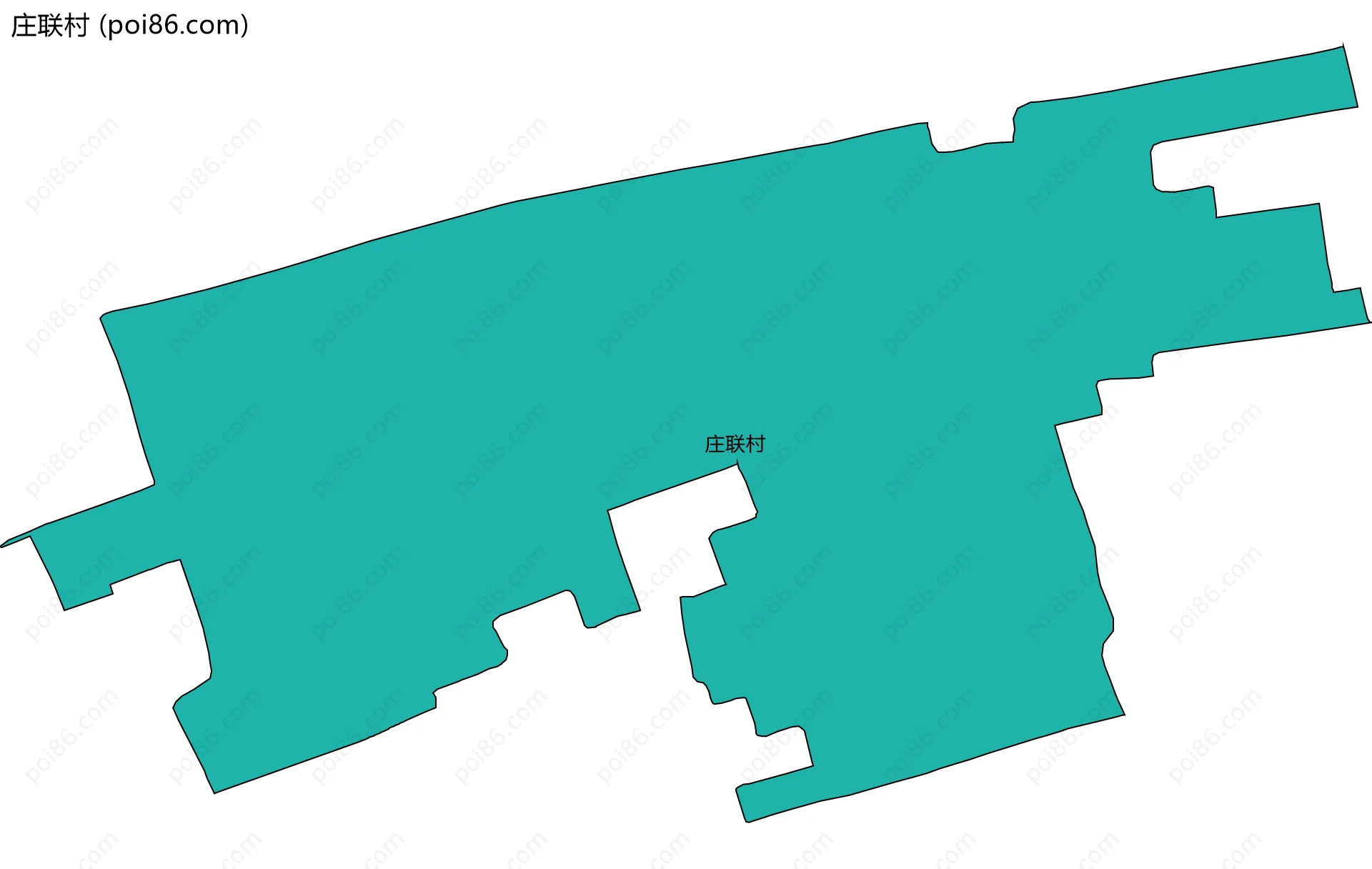 庄联村边界地图