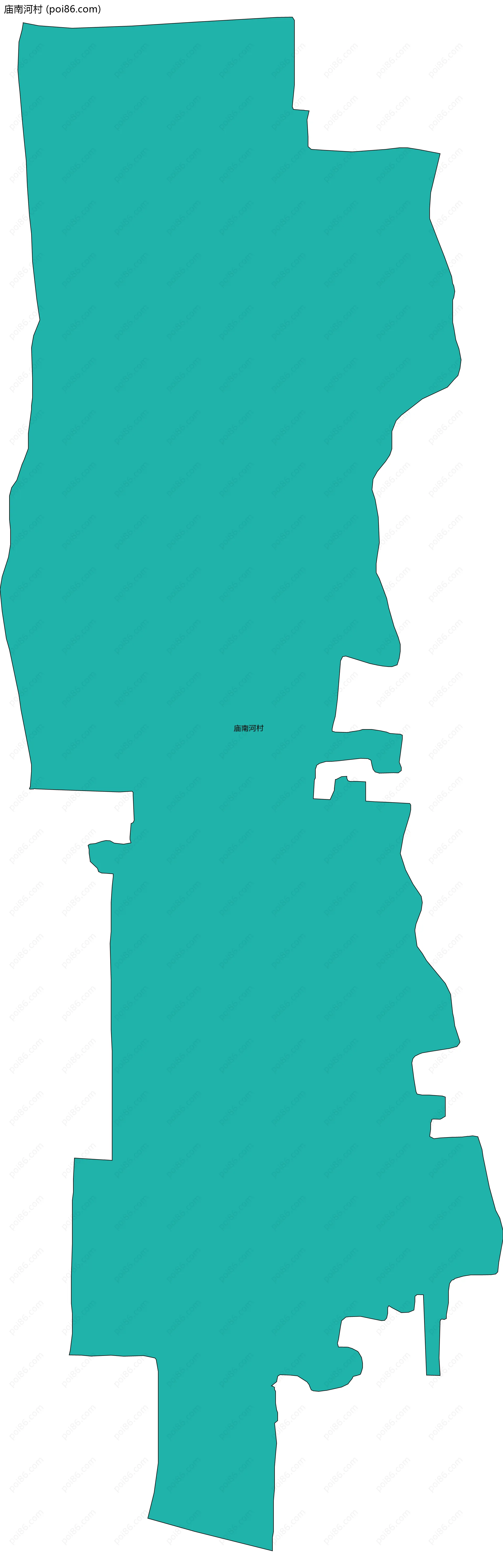 庙南河村边界地图