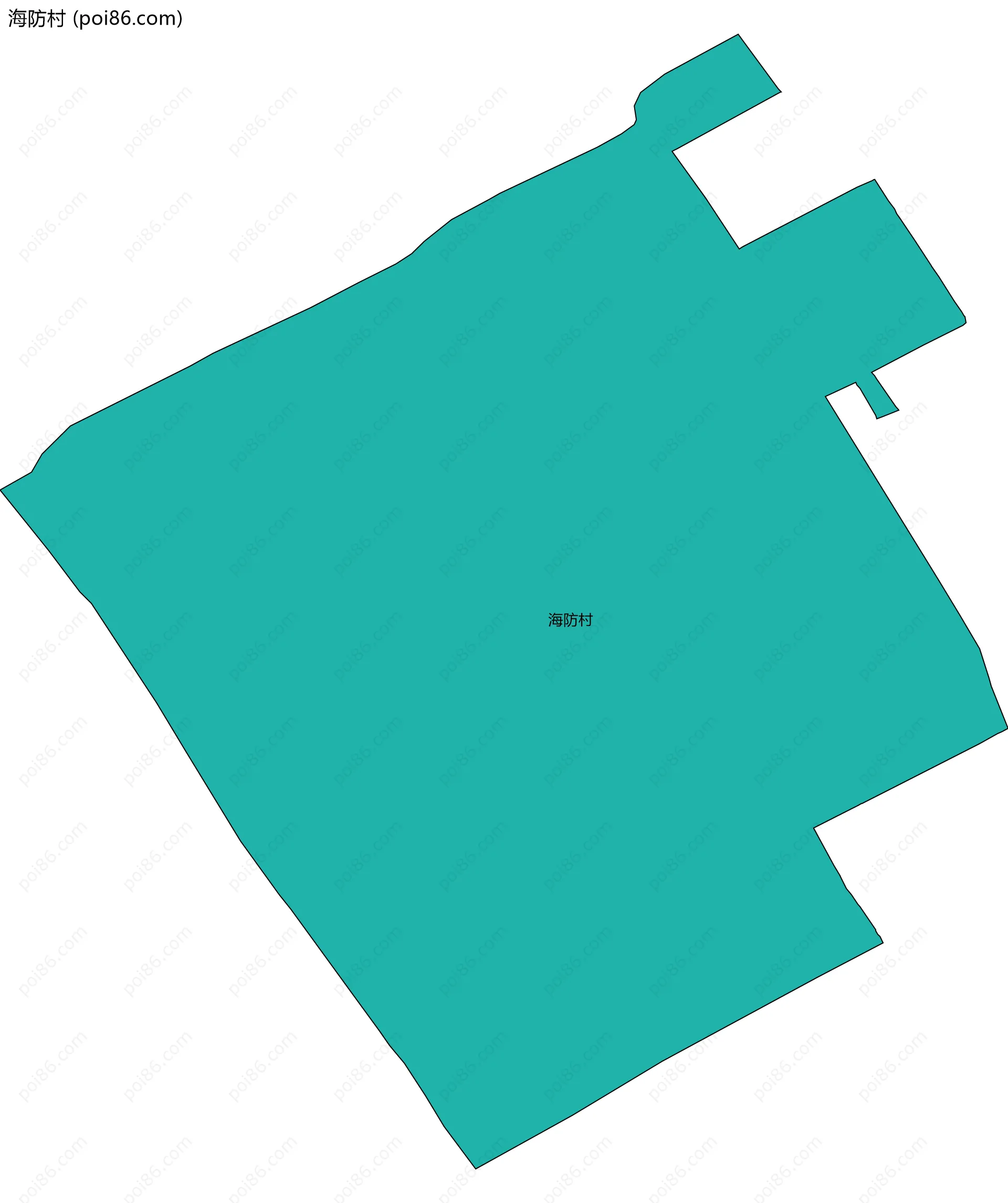 海防村边界地图