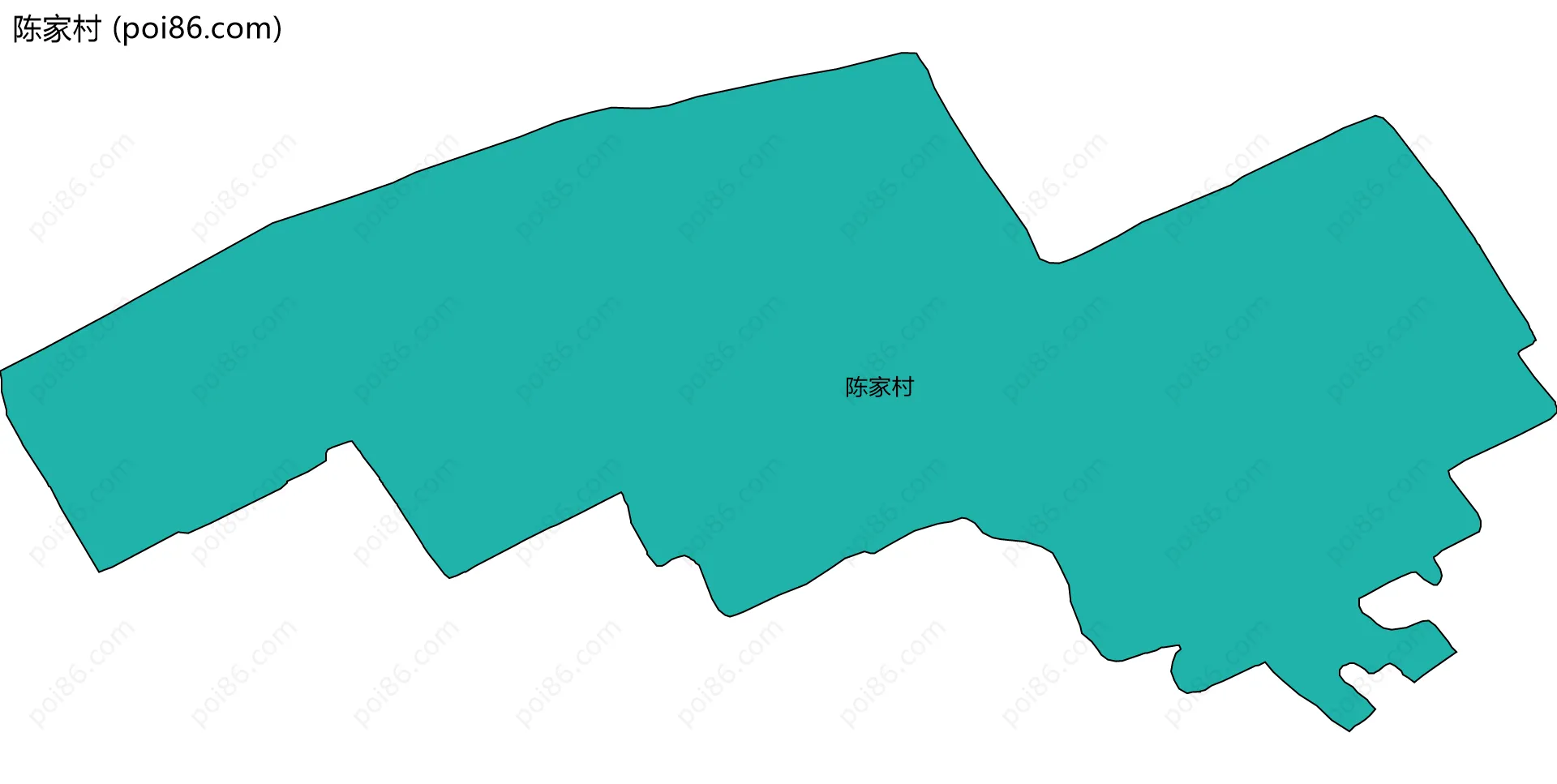 陈家村边界地图