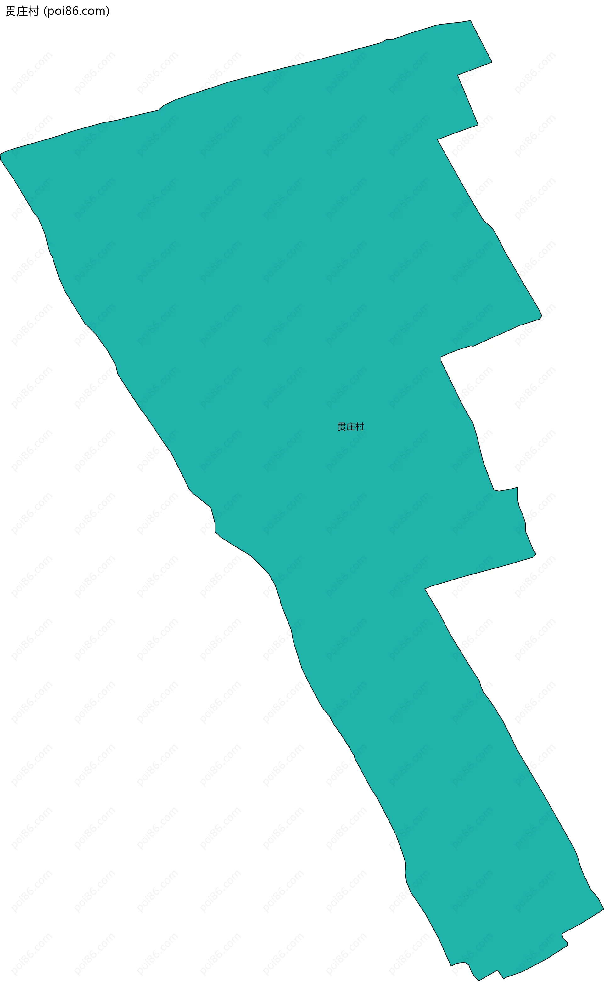 贯庄村边界地图