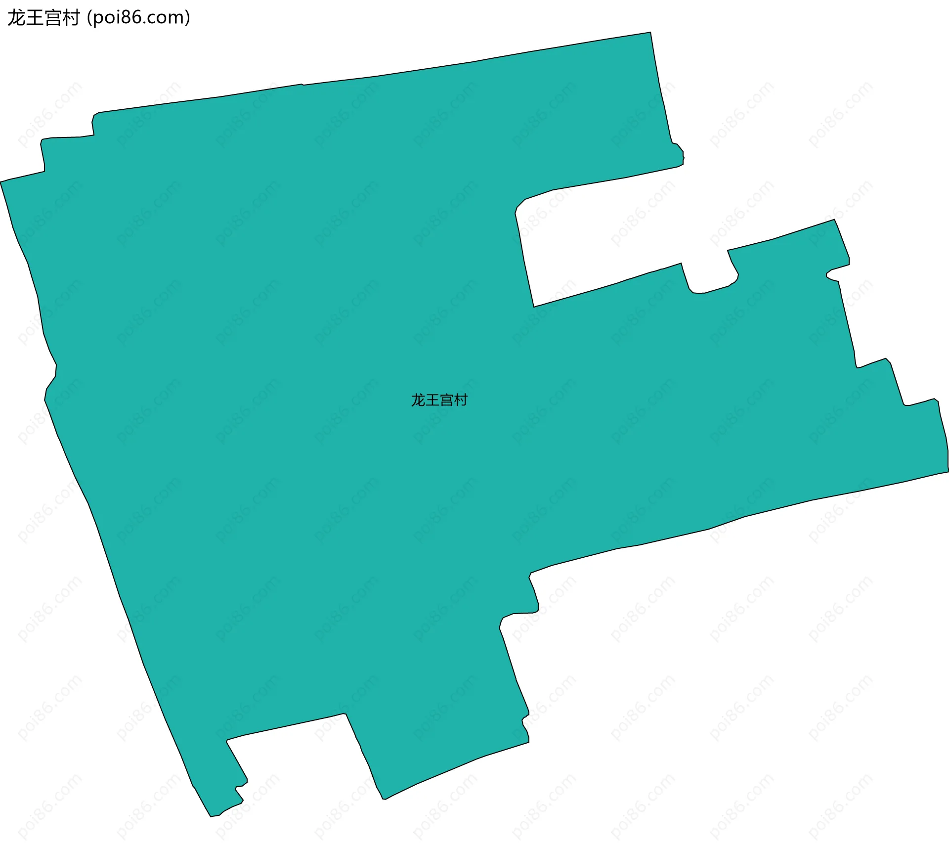 龙王宫村边界地图