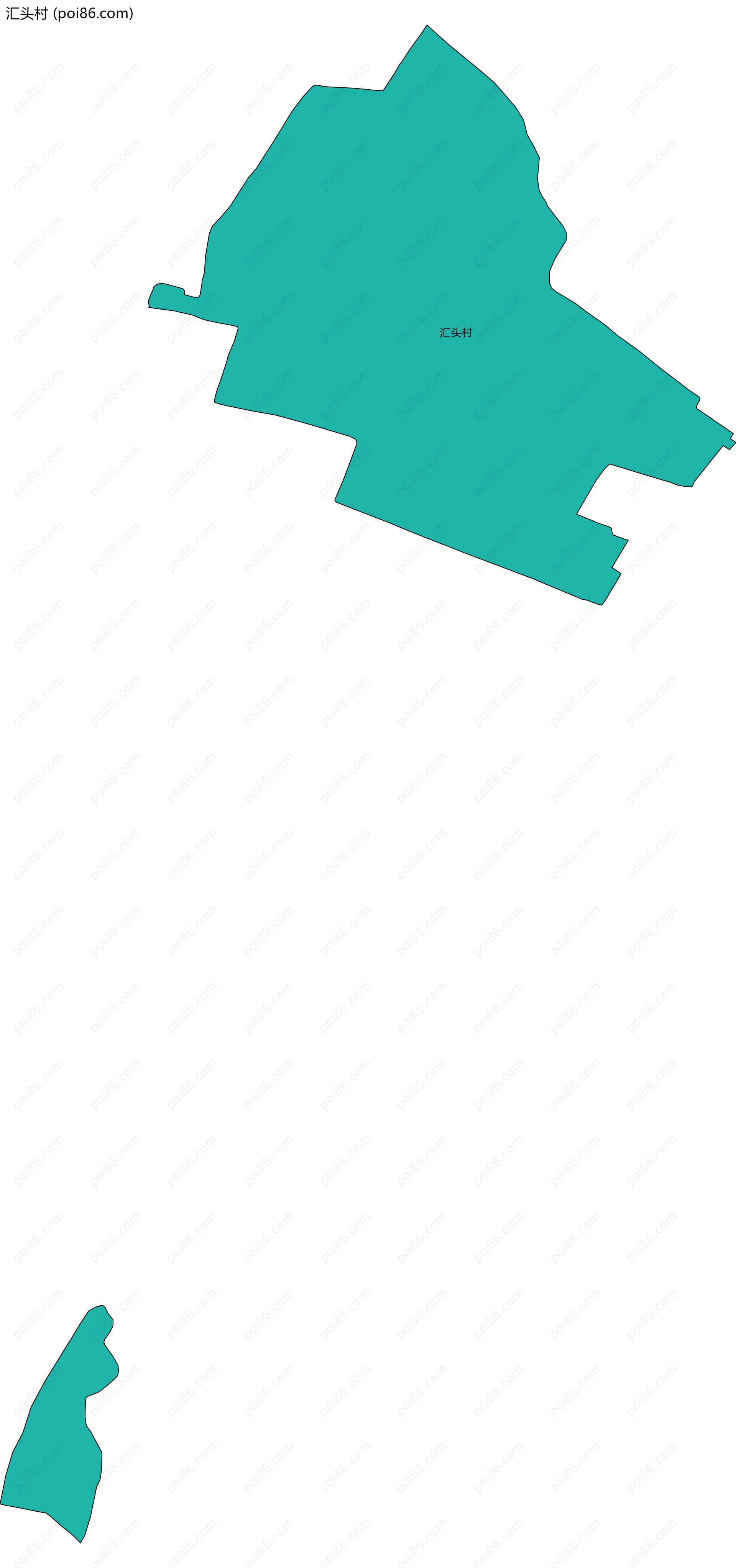 汇头村边界地图