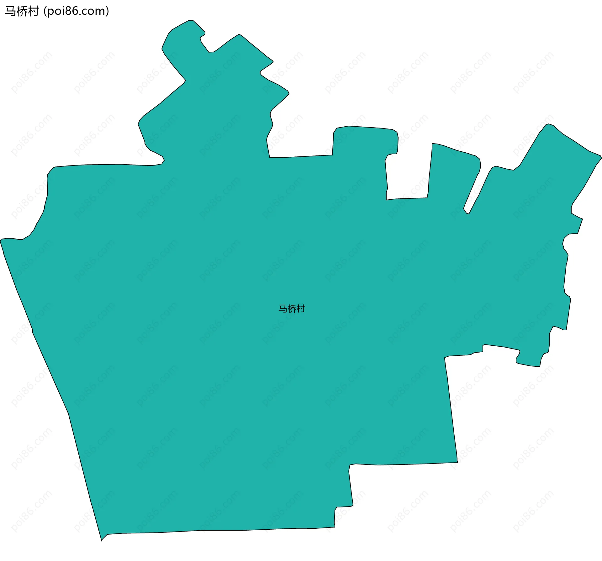 马桥村边界地图