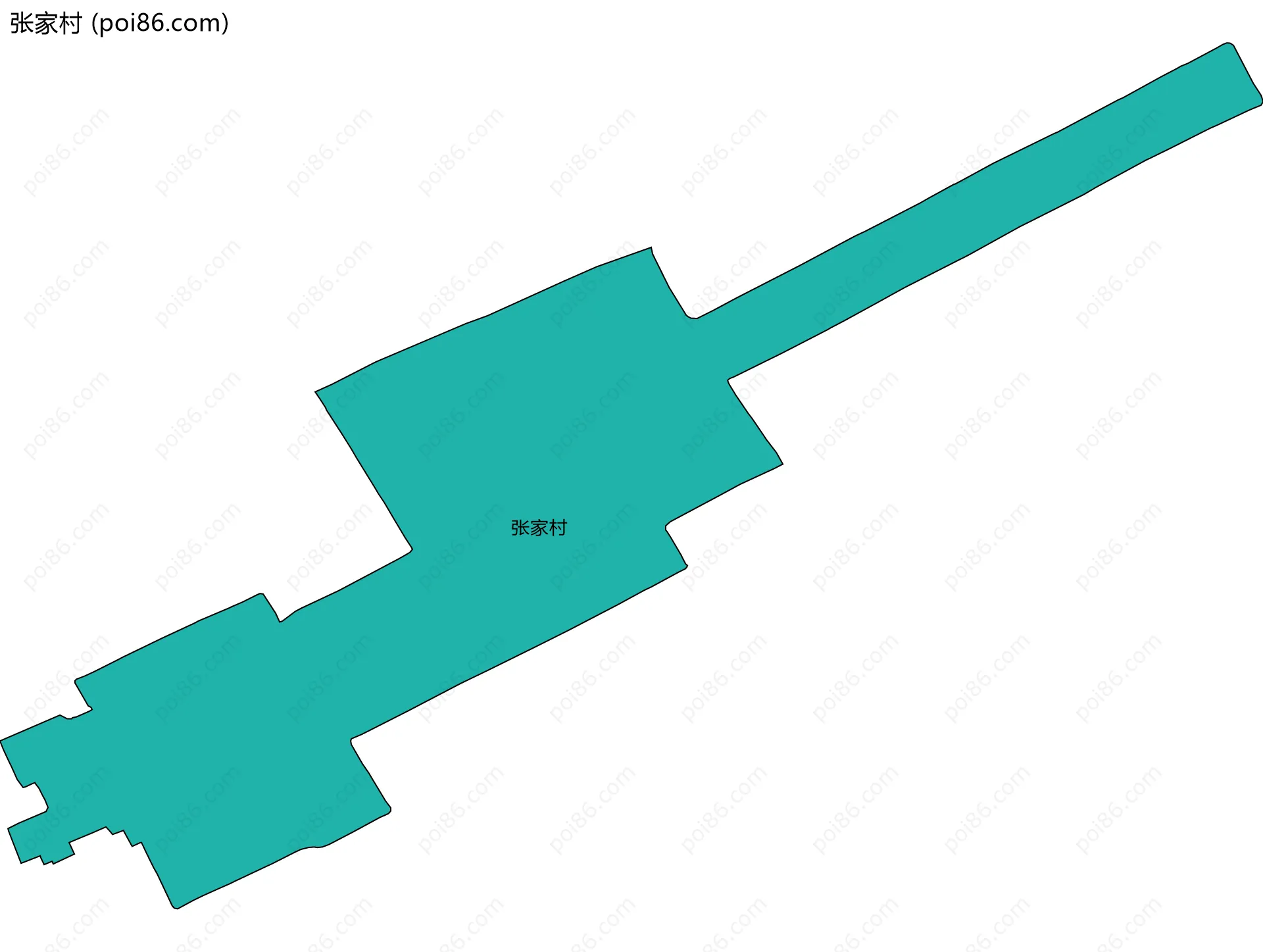 张家村边界地图