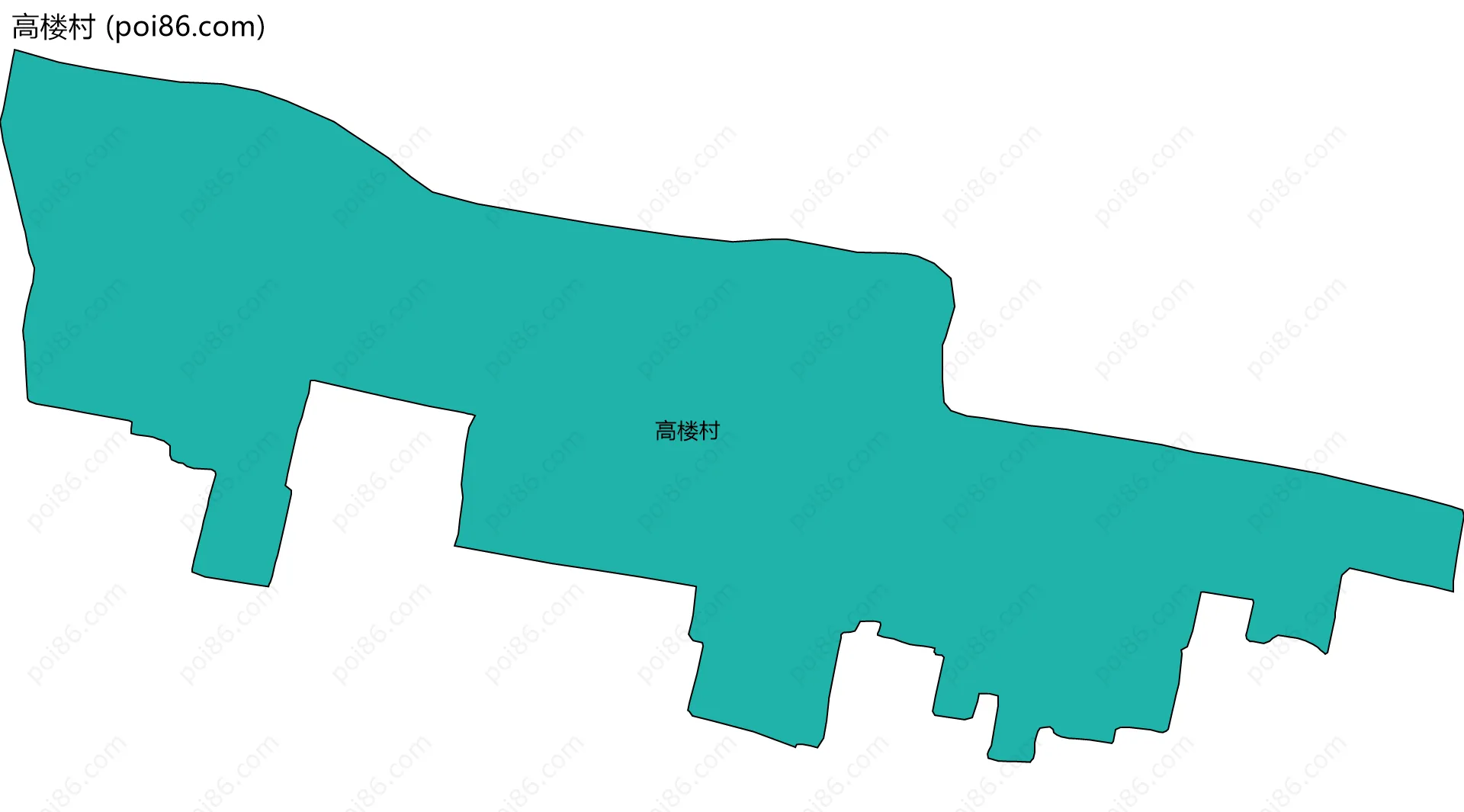 高楼村边界地图