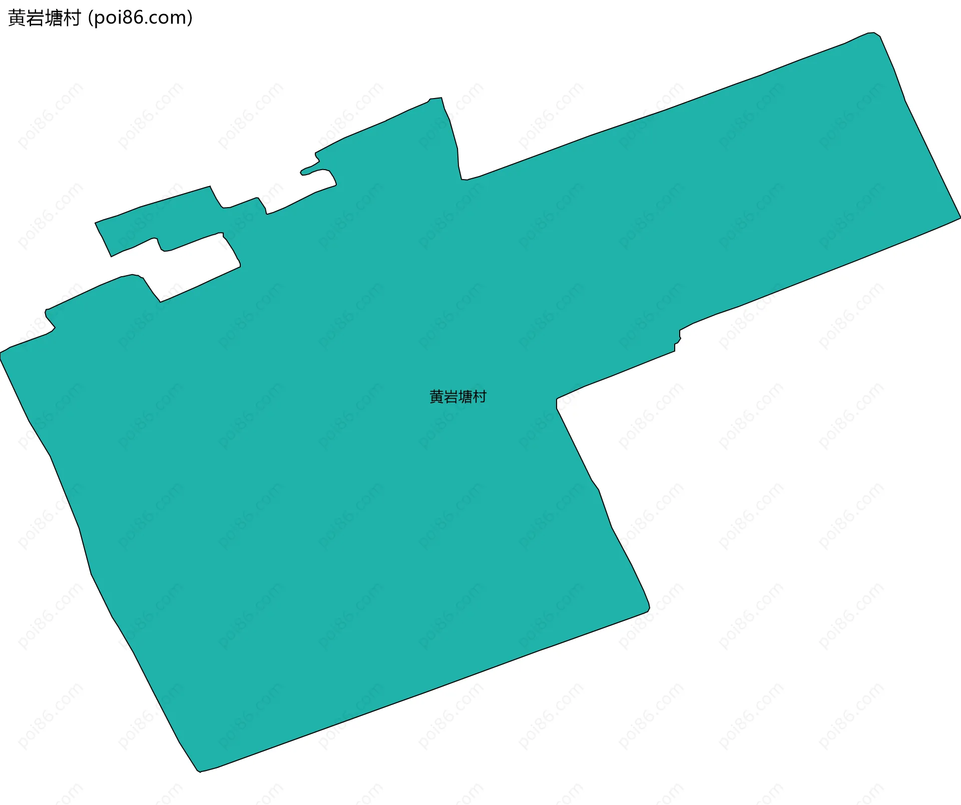 黄岩塘村边界地图