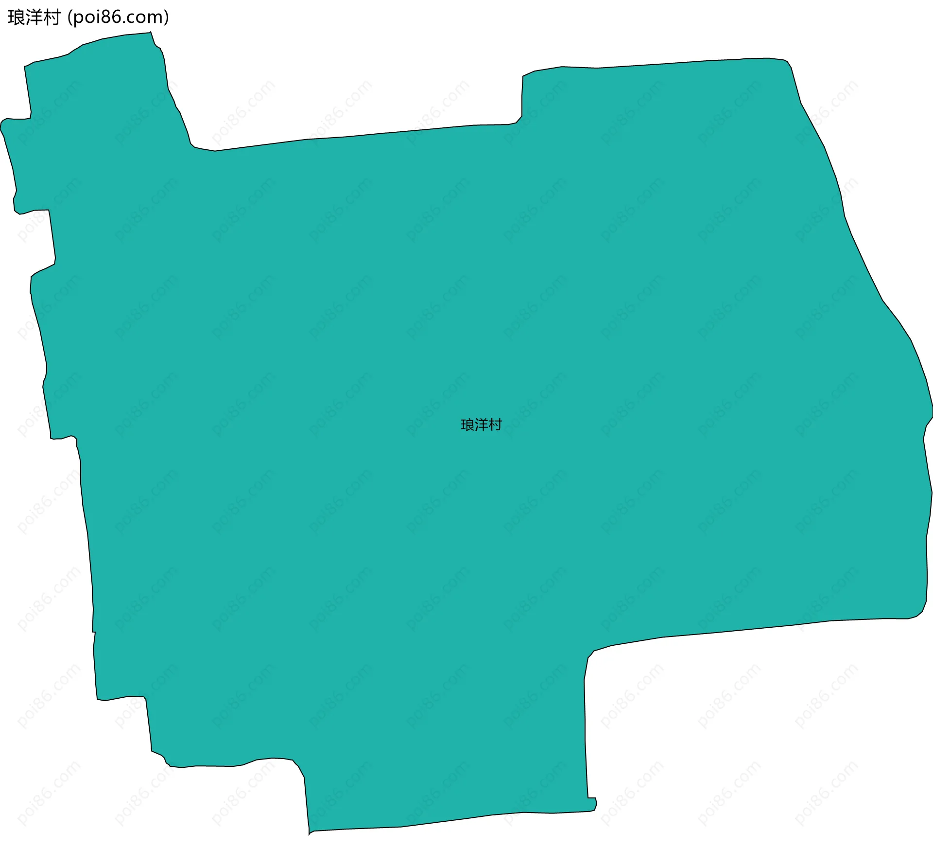 琅洋村边界地图
