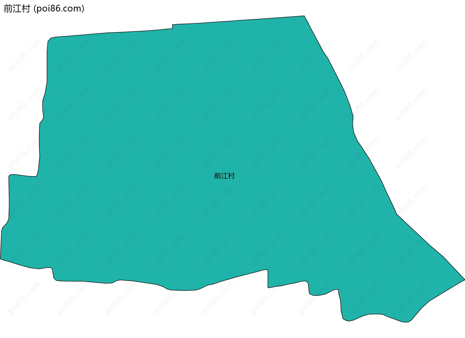 前江村边界地图