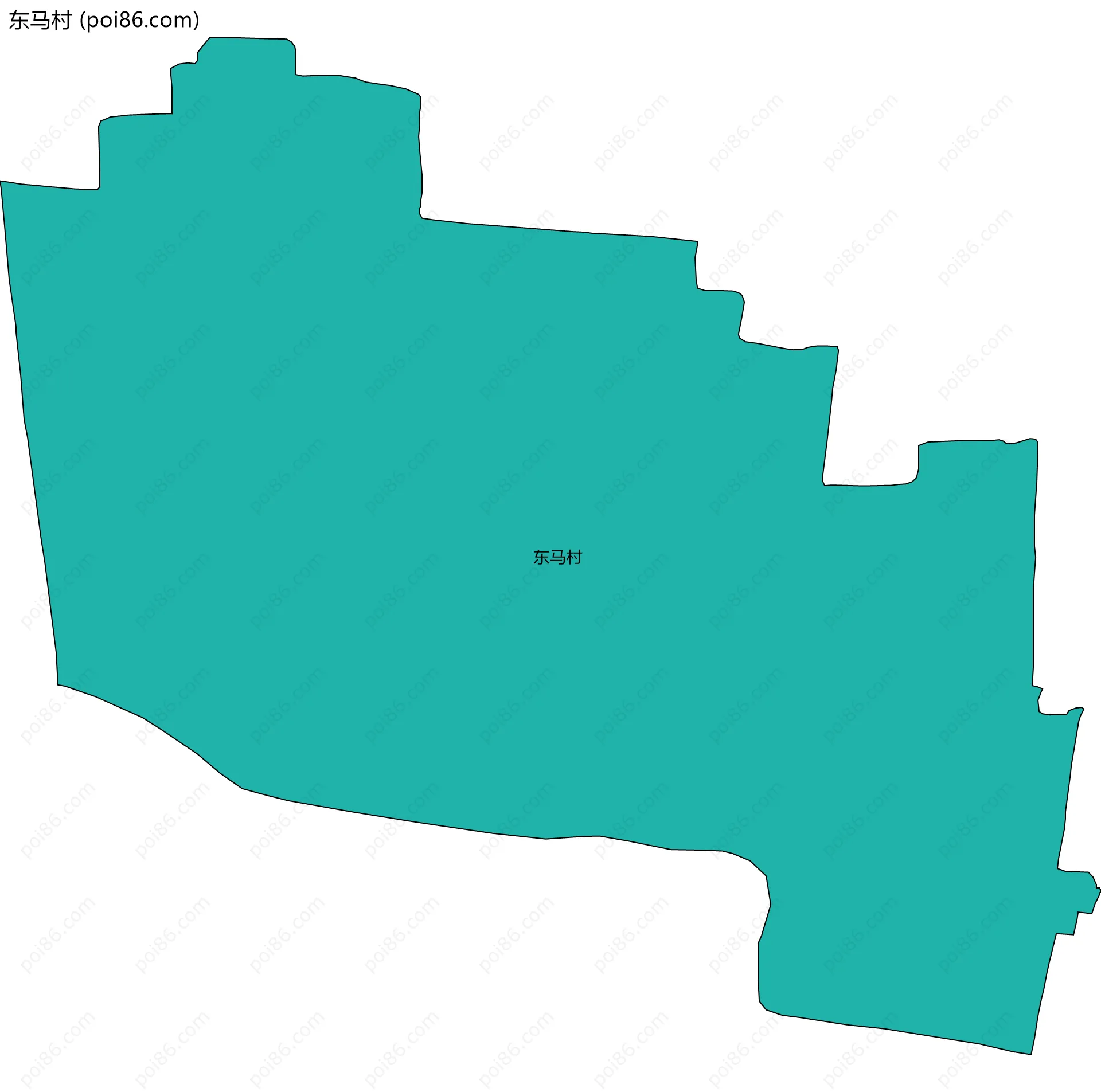 东马村边界地图