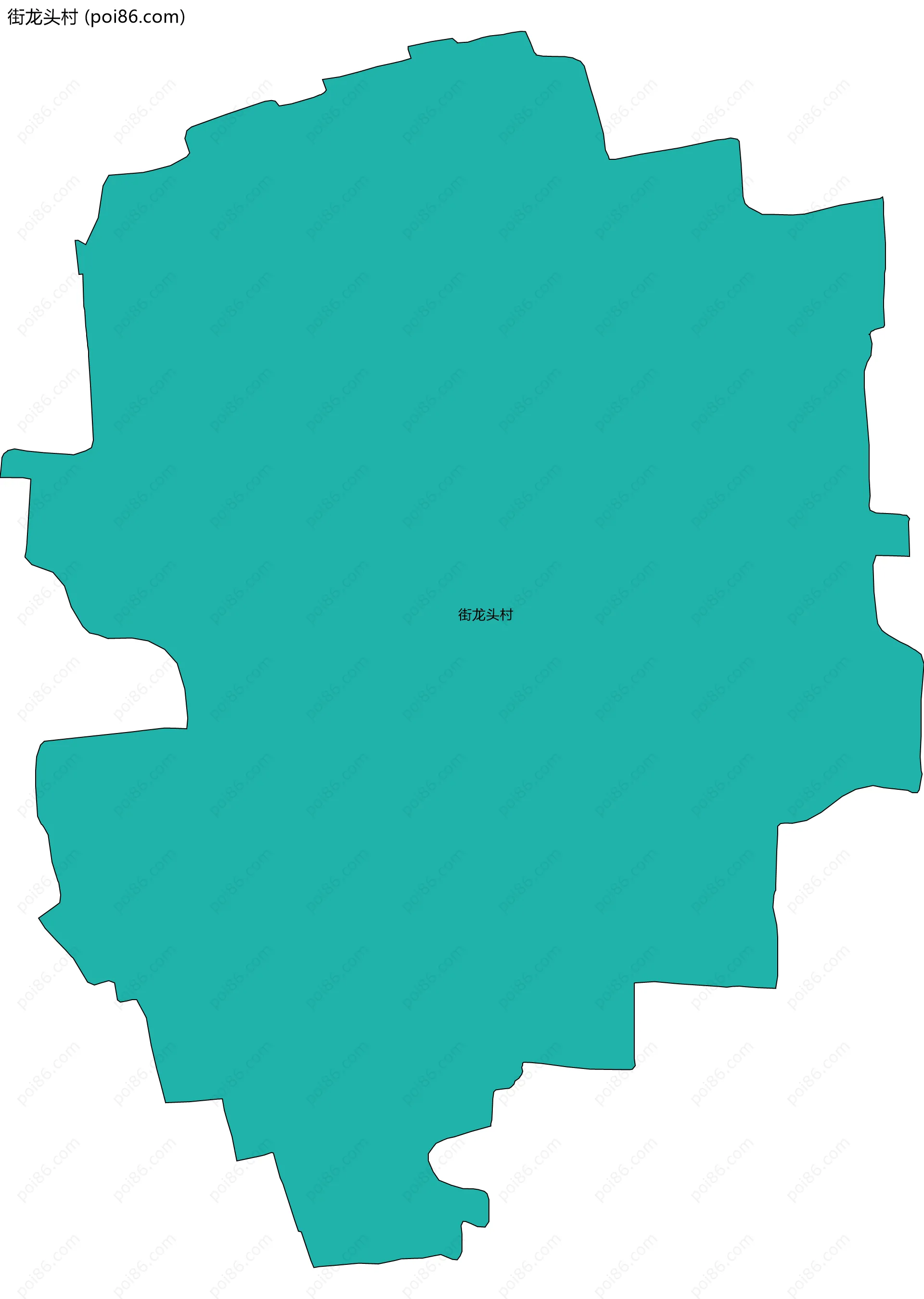 街龙头村边界地图