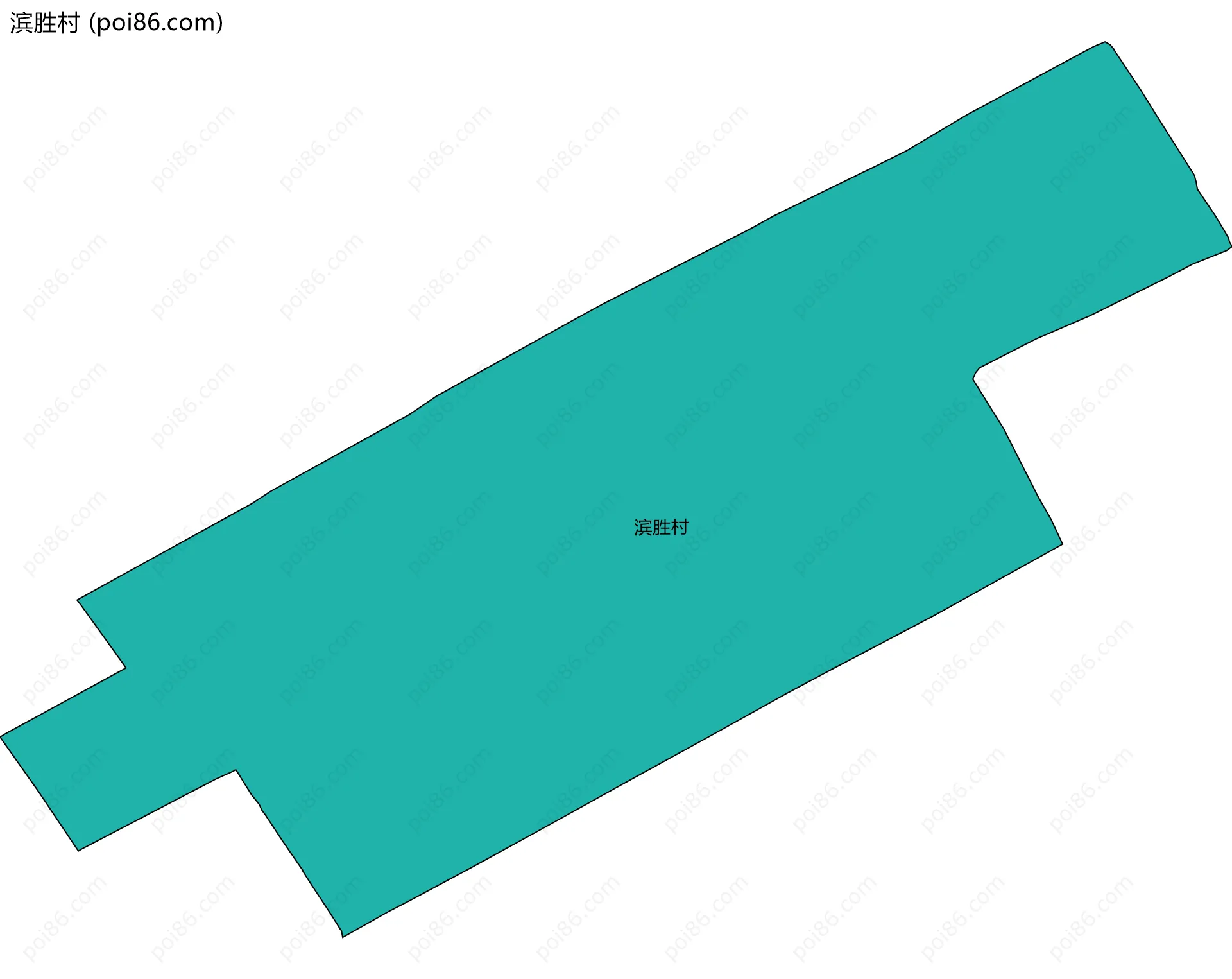 滨胜村边界地图