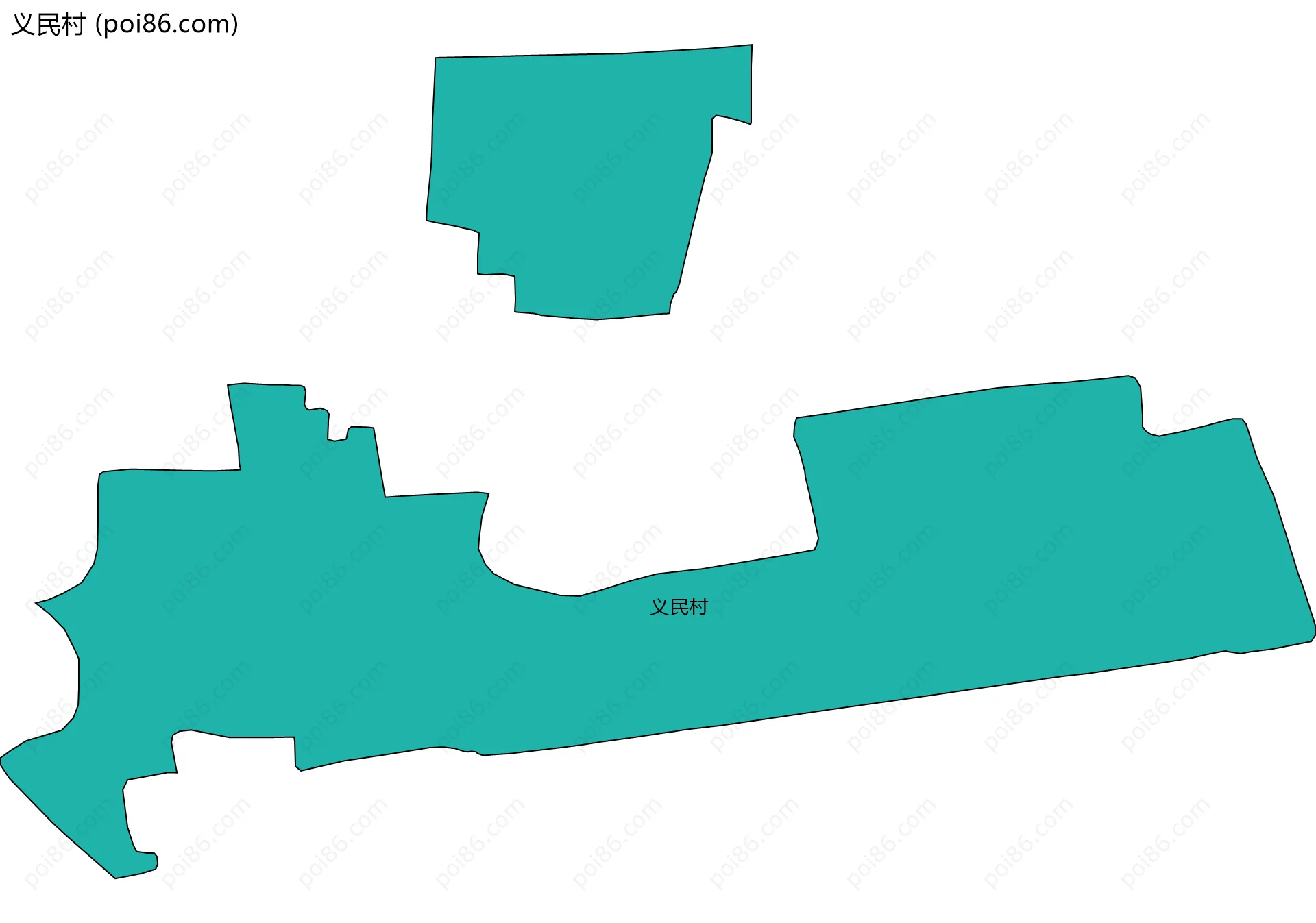 义民村边界地图