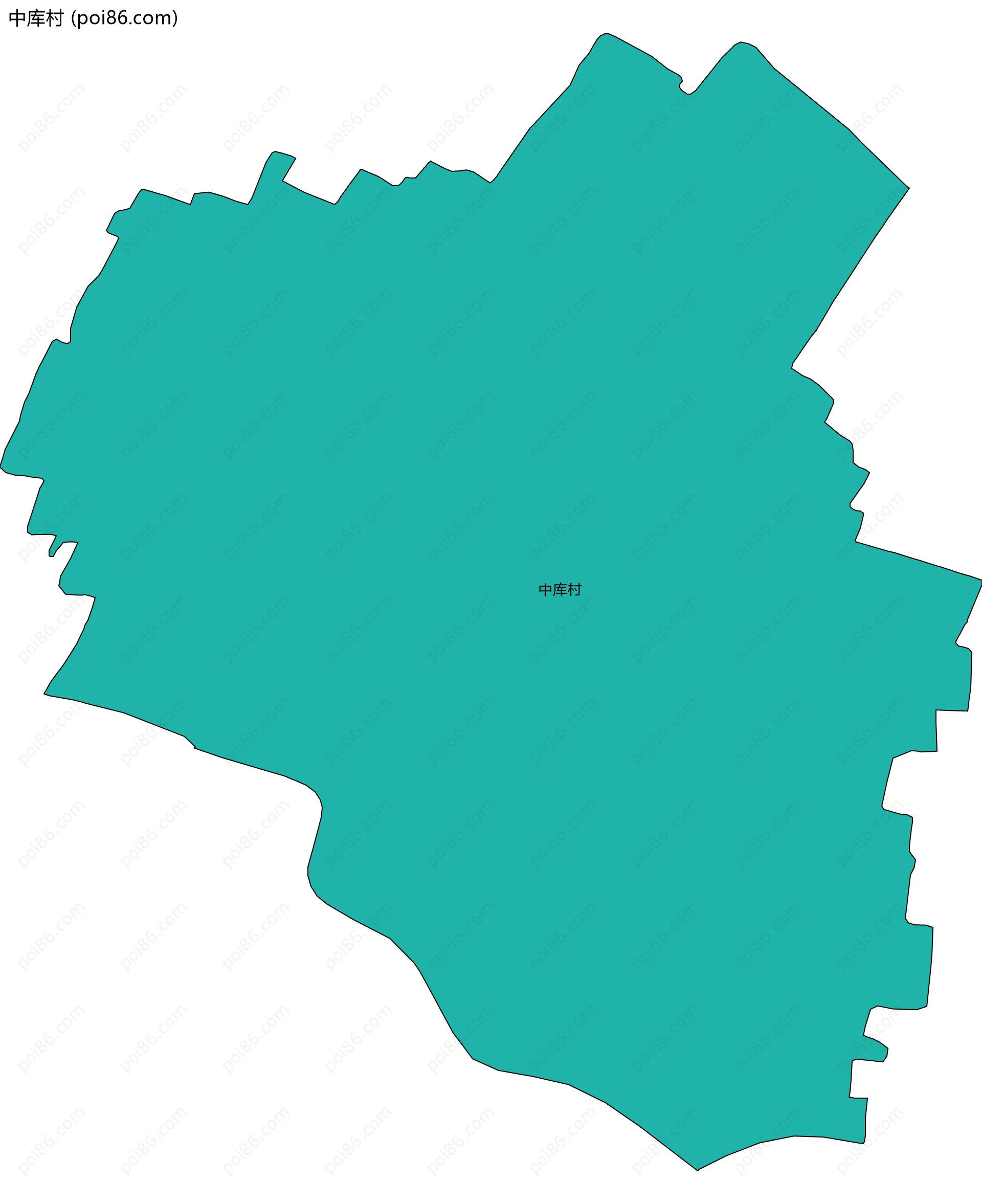 中库村边界地图