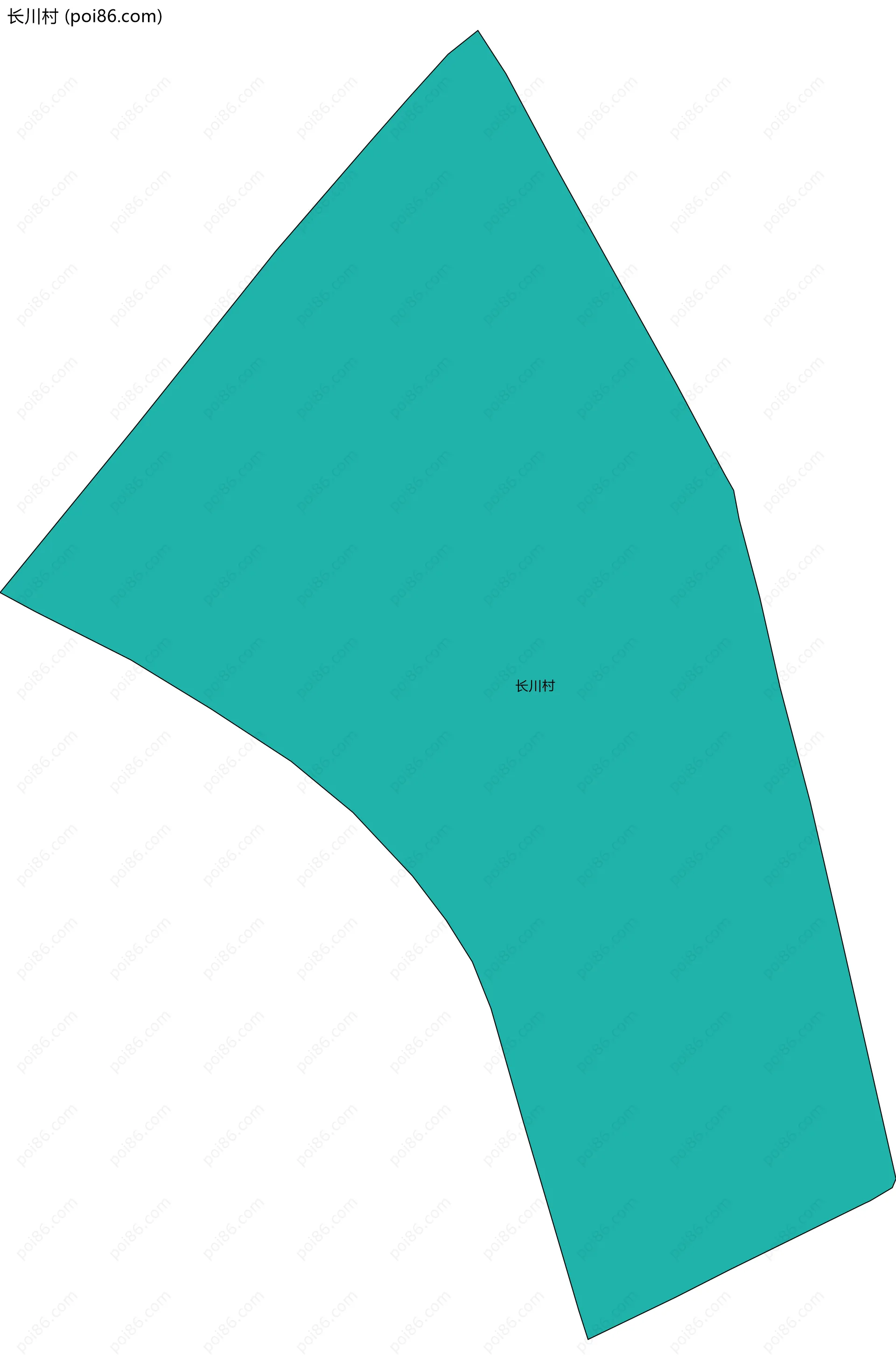 长川村边界地图