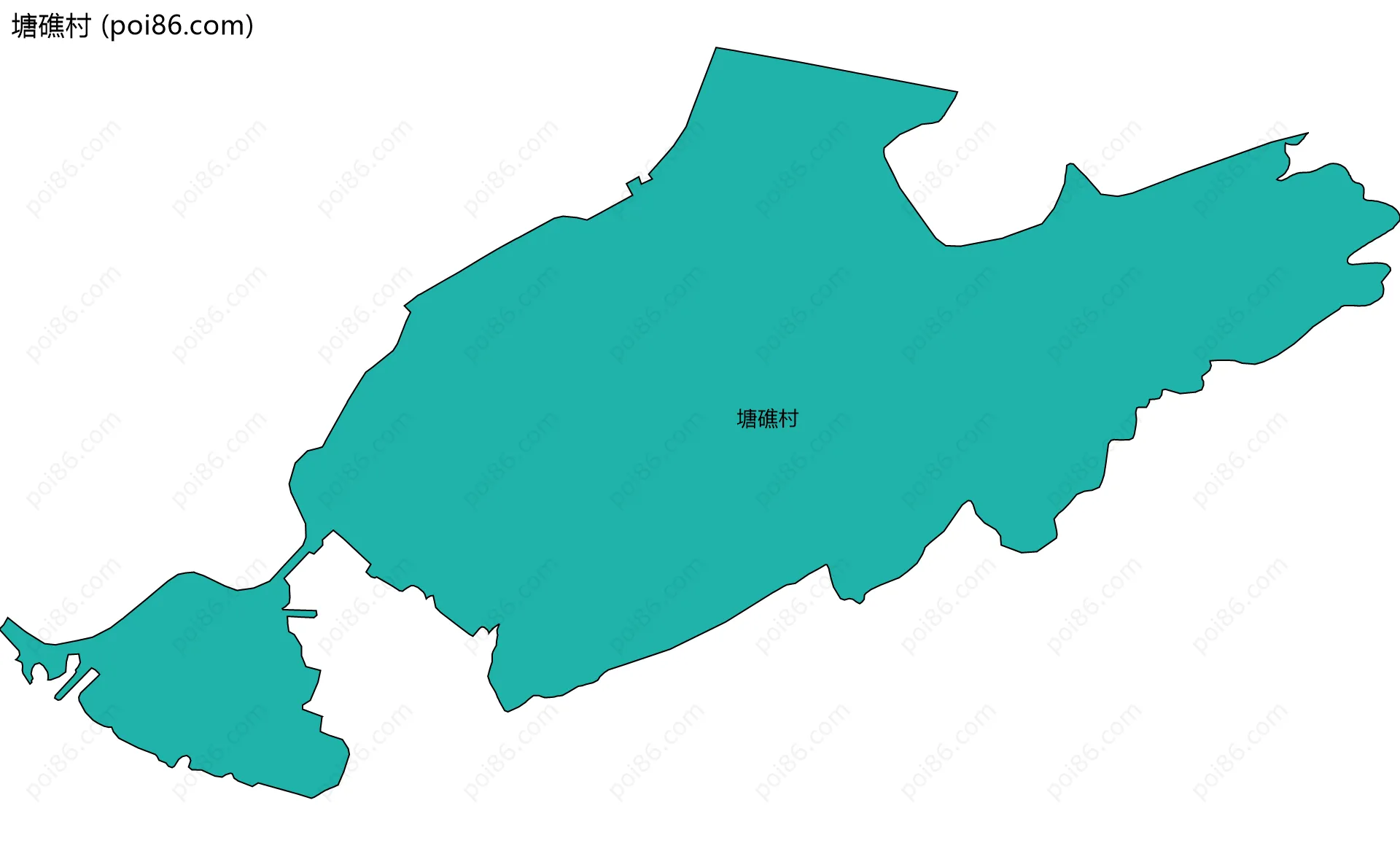 塘礁村边界地图