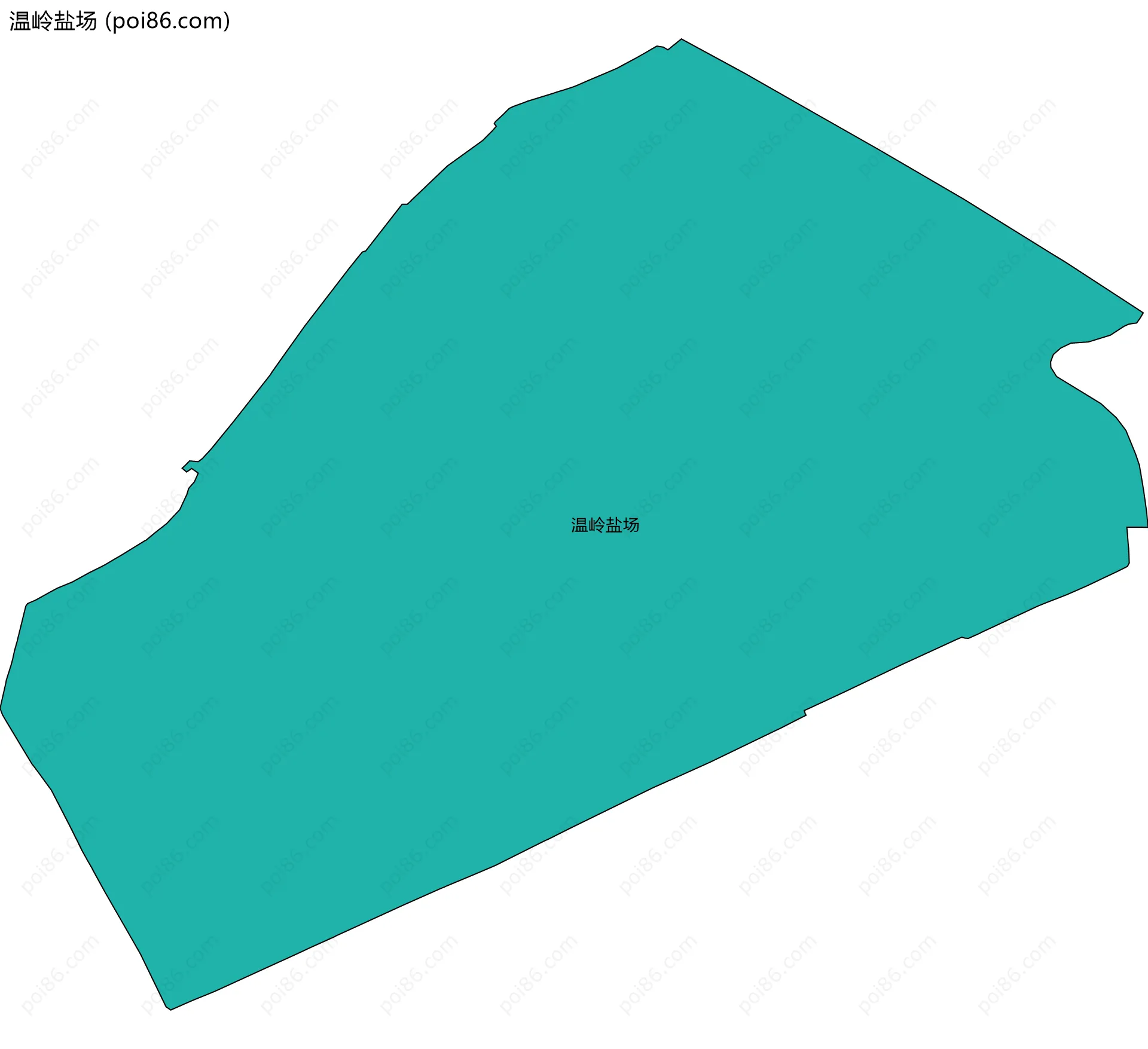 温岭盐场边界地图