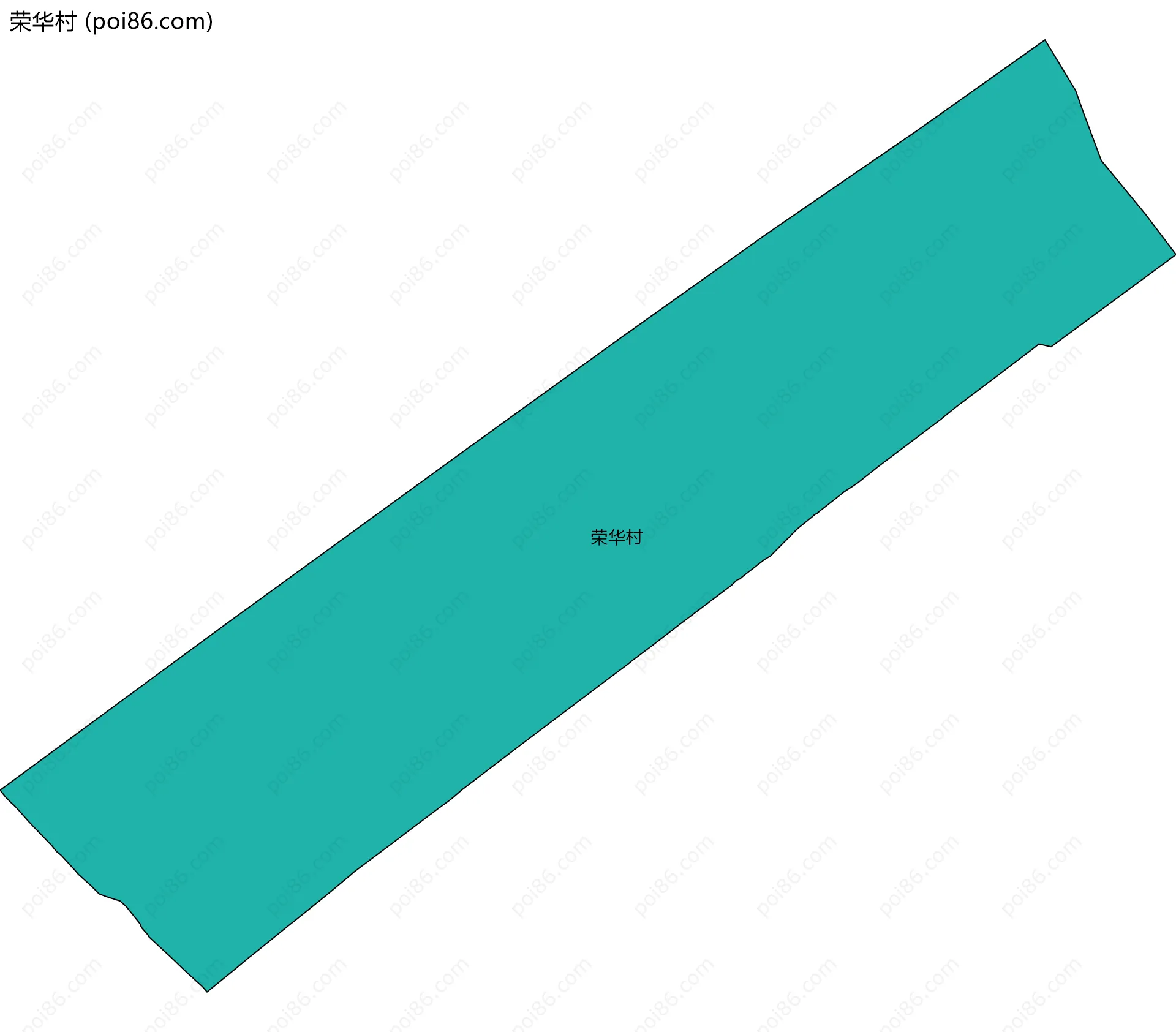 荣华村边界地图