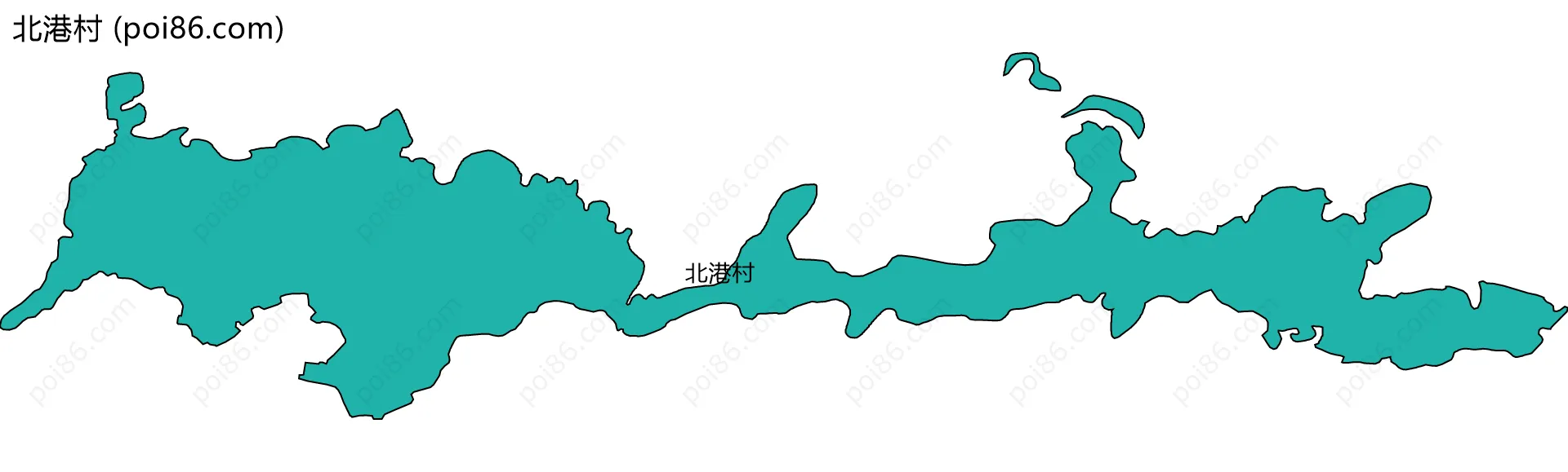 北港村边界地图