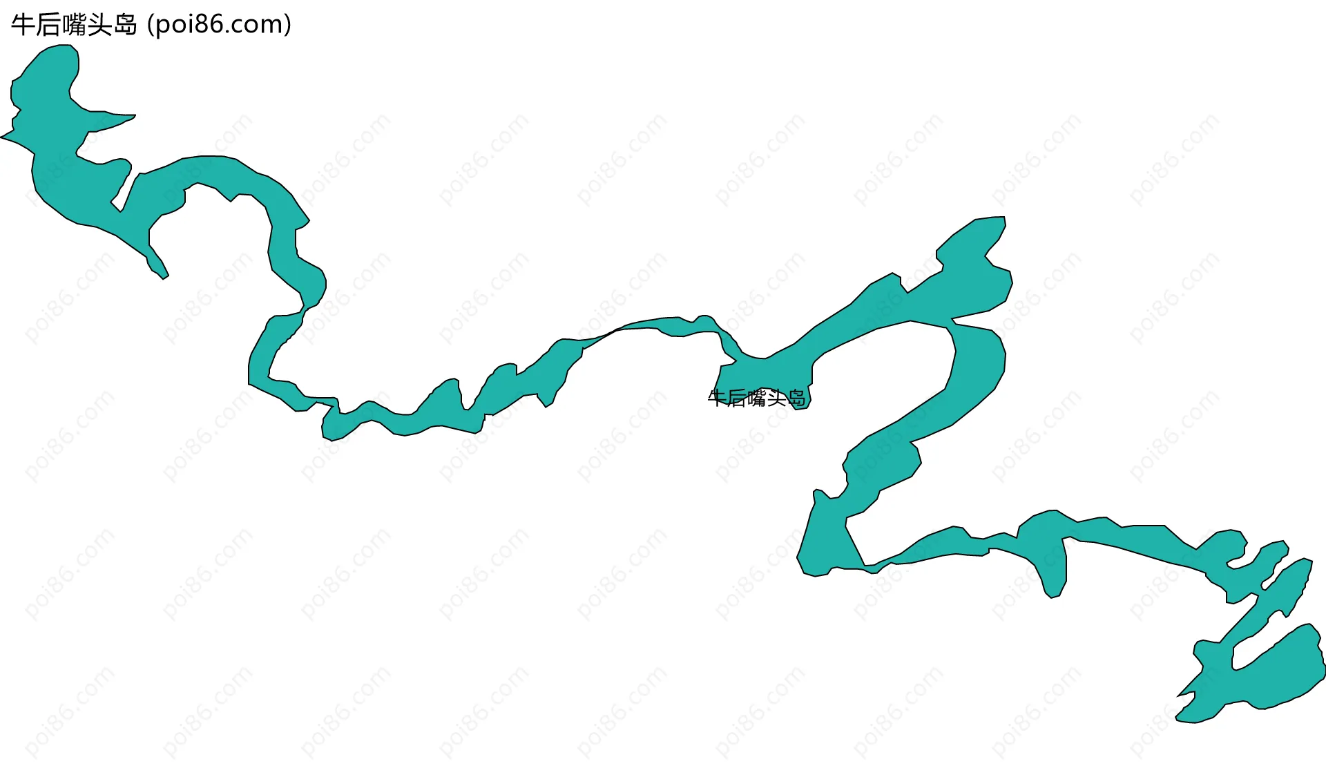 牛后嘴头岛边界地图