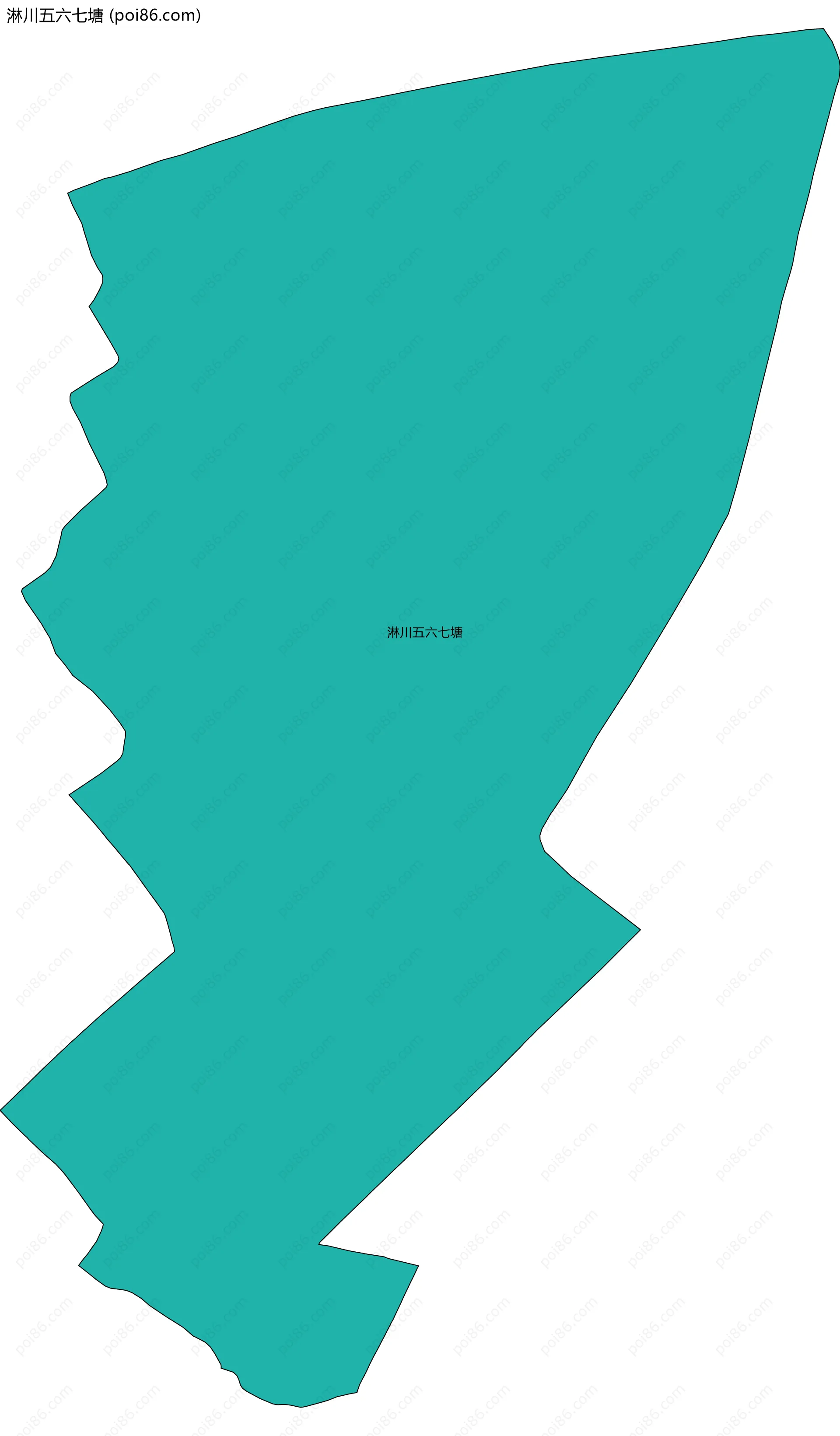 淋川五六七塘边界地图