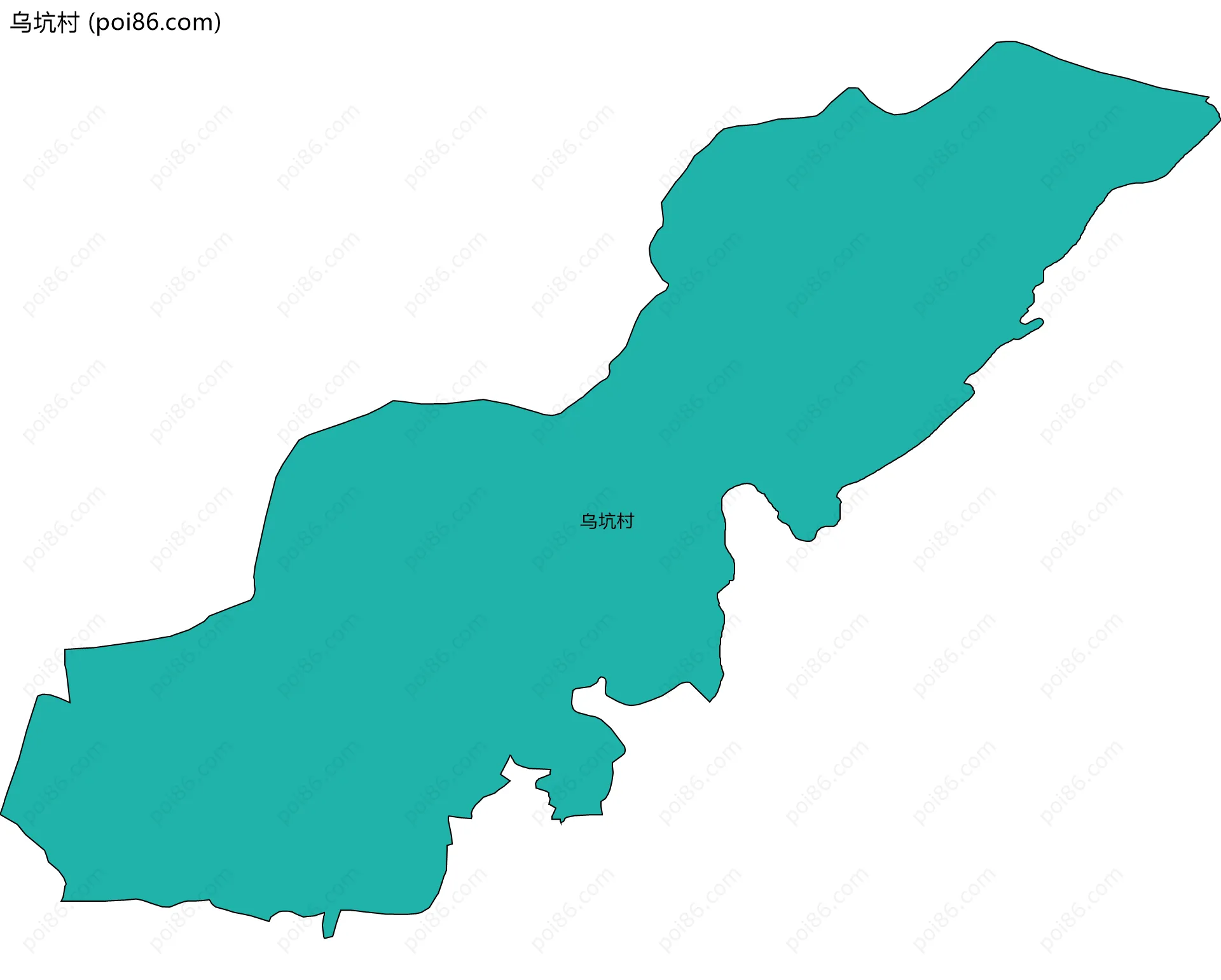 乌坑村边界地图