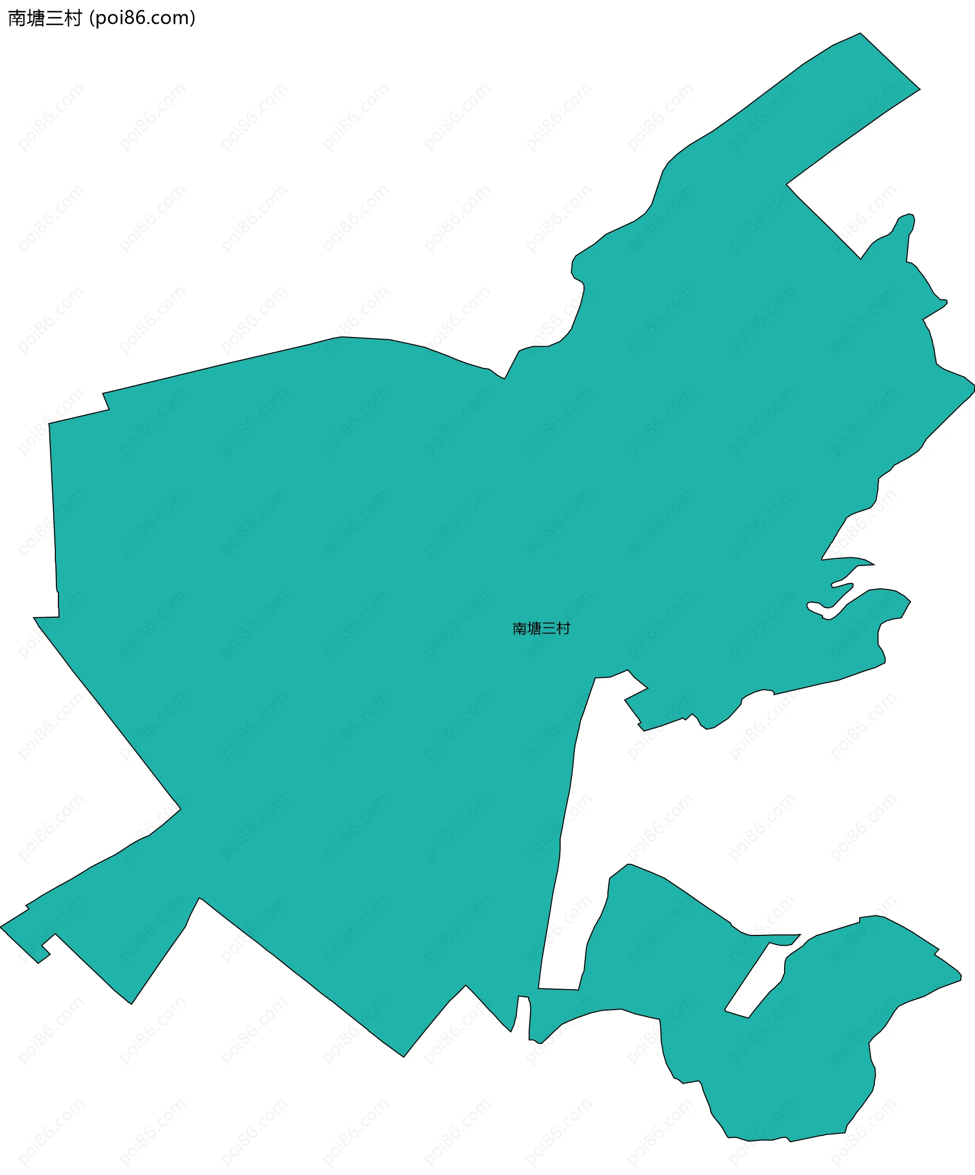 南塘三村边界地图