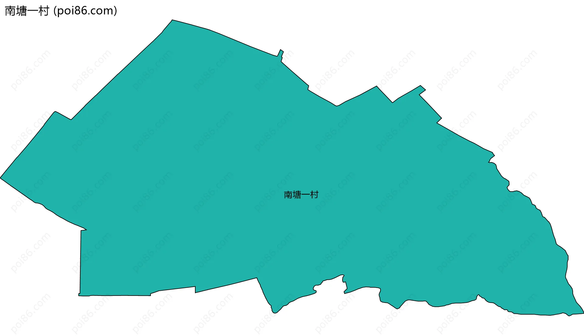 南塘一村边界地图