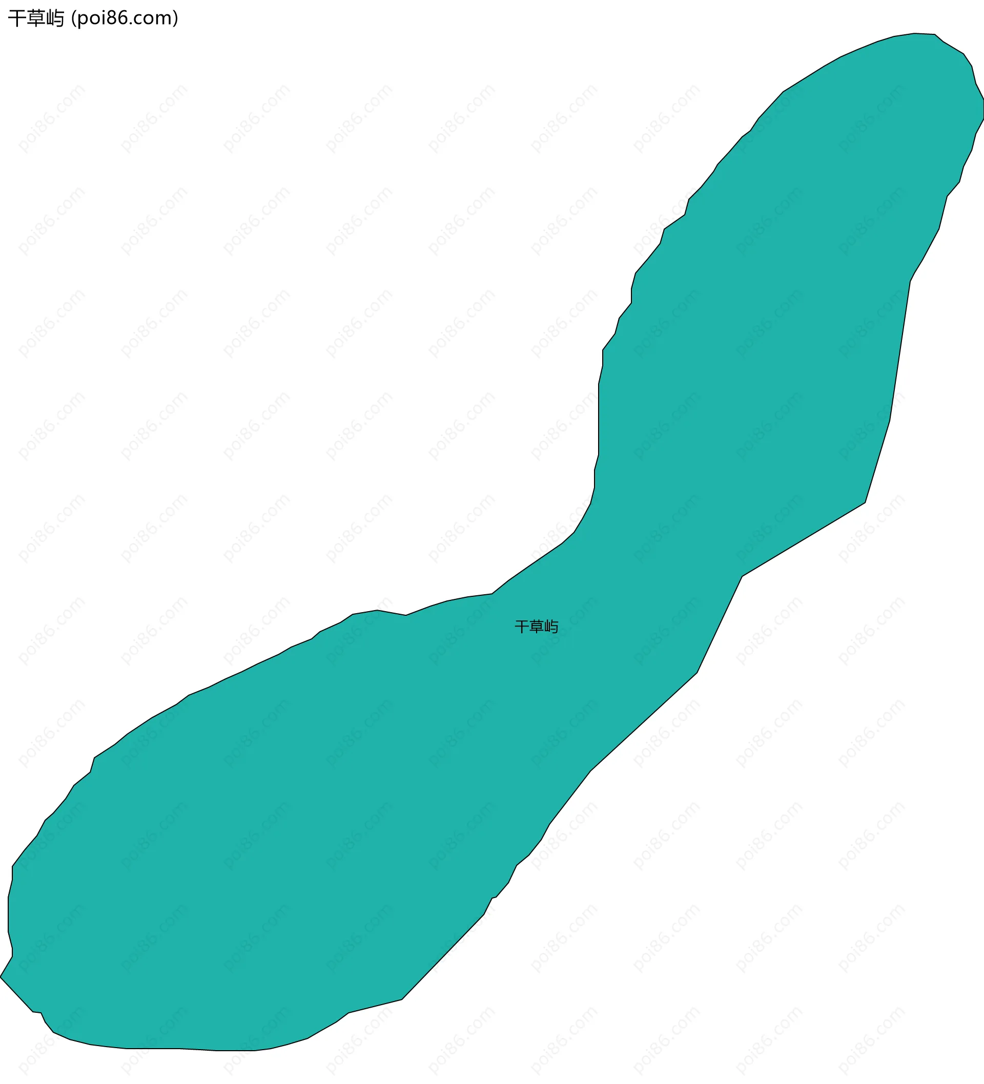 干草屿边界地图