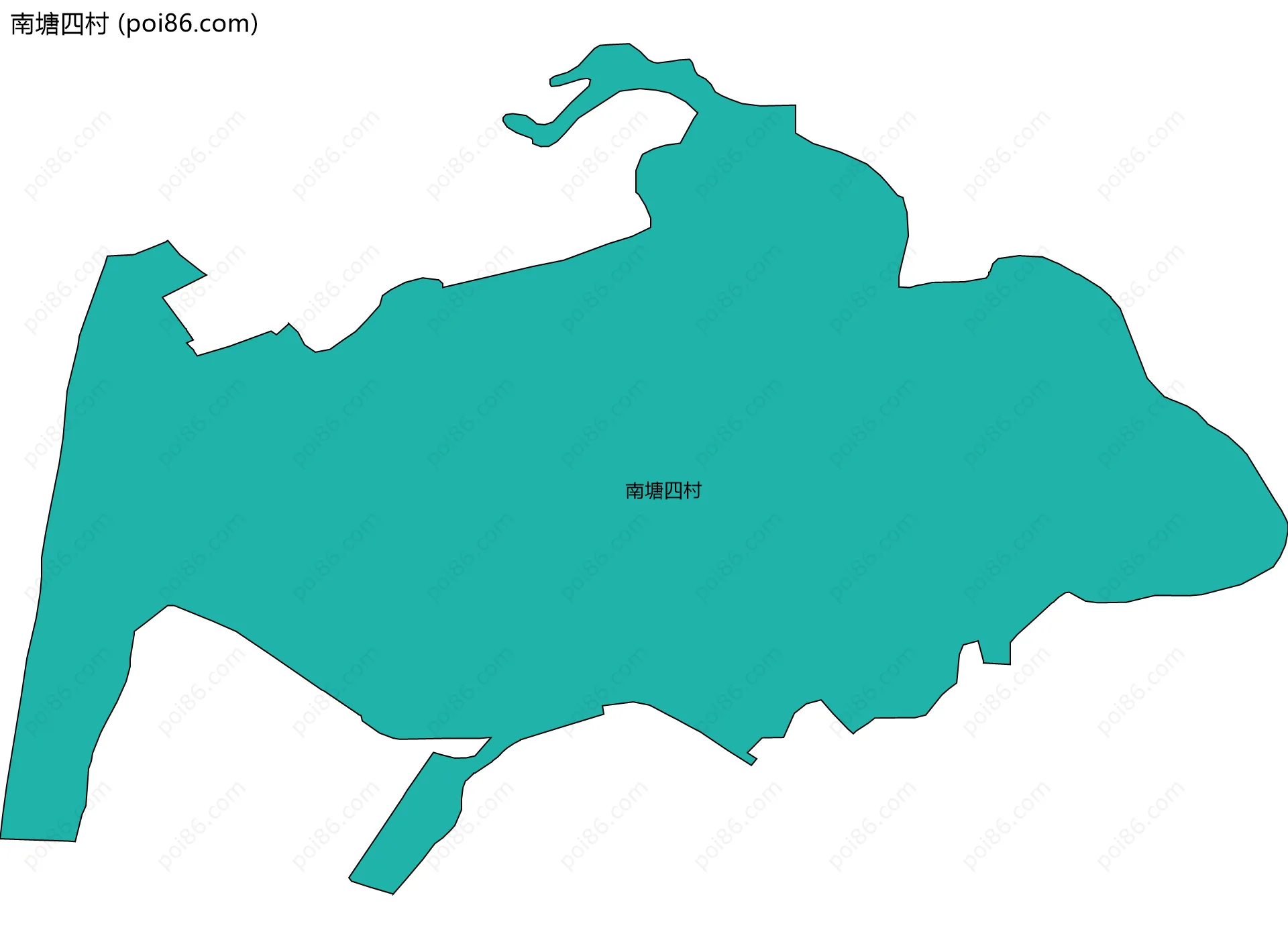 南塘四村边界地图