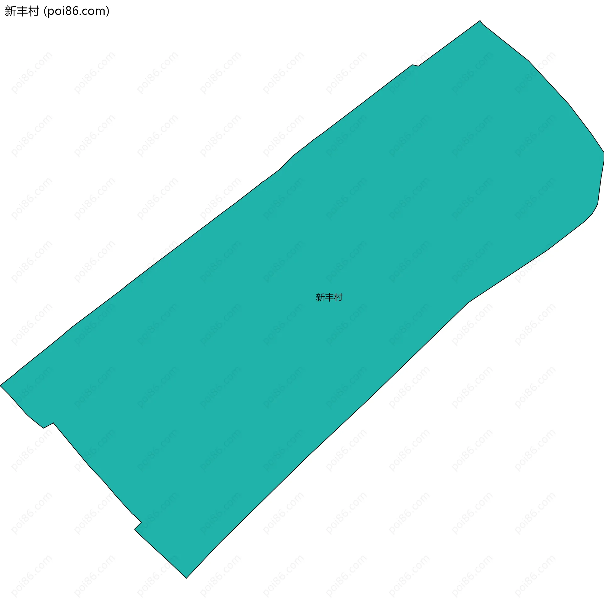 新丰村边界地图