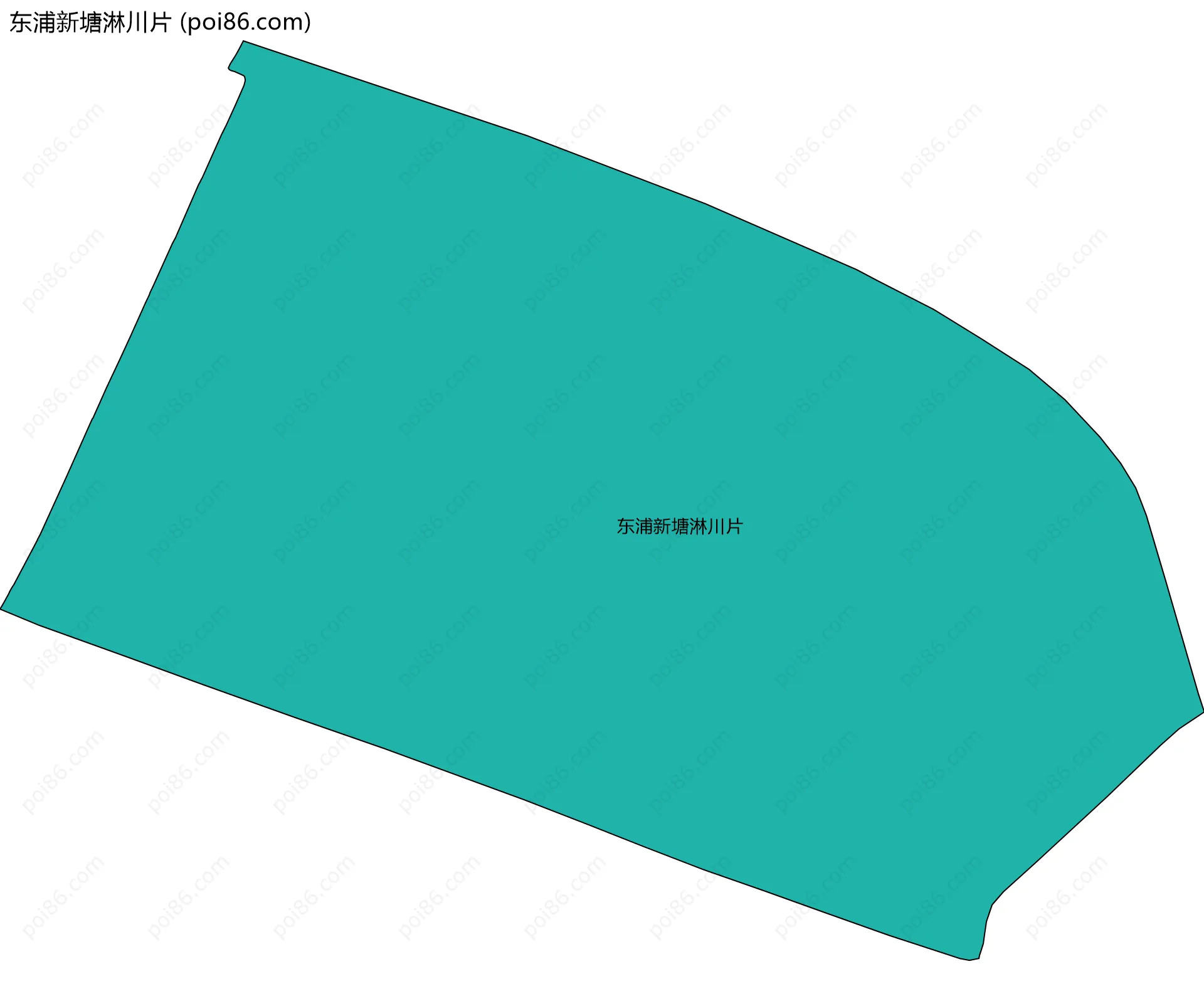 东浦新塘淋川片边界地图