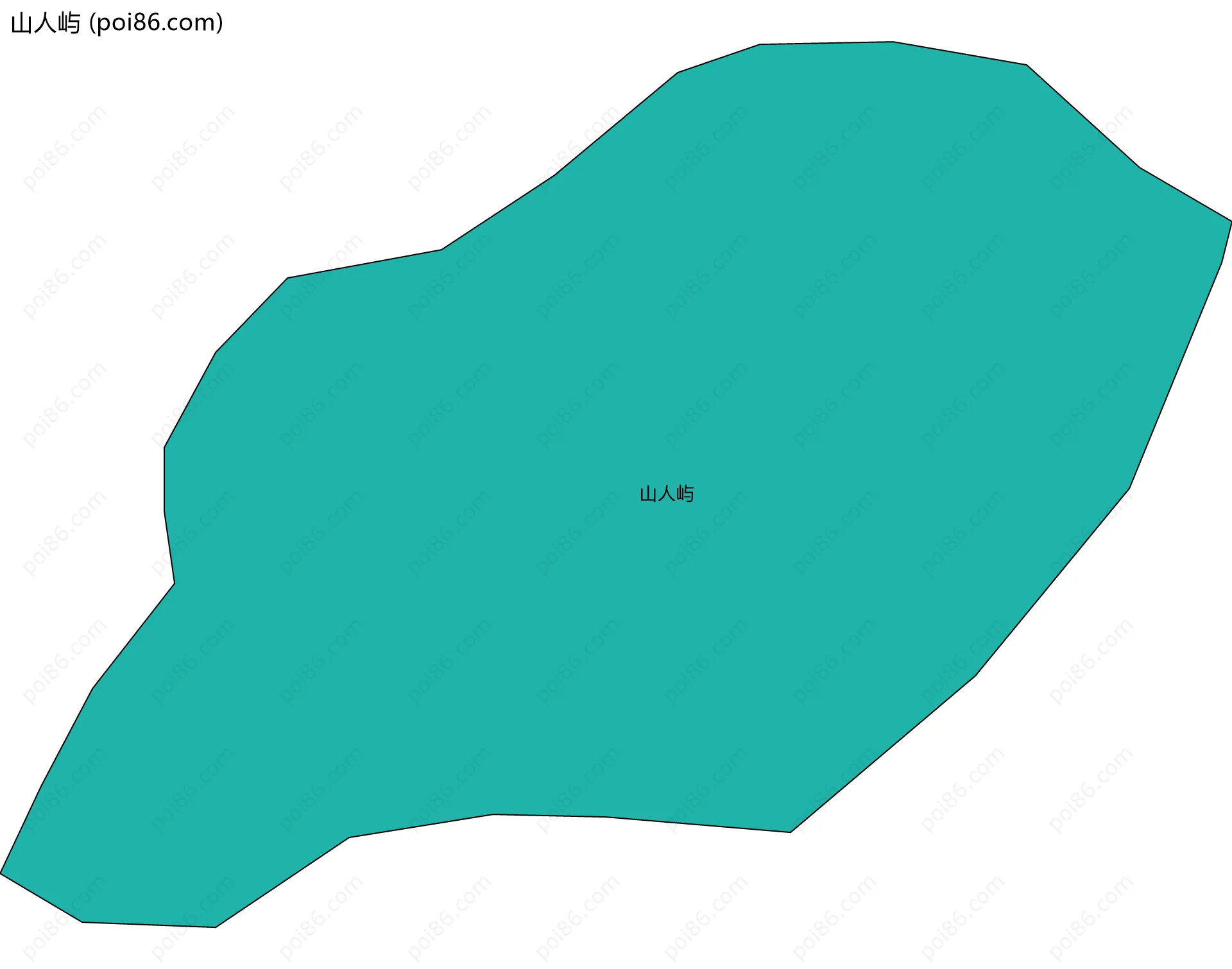山人屿边界地图