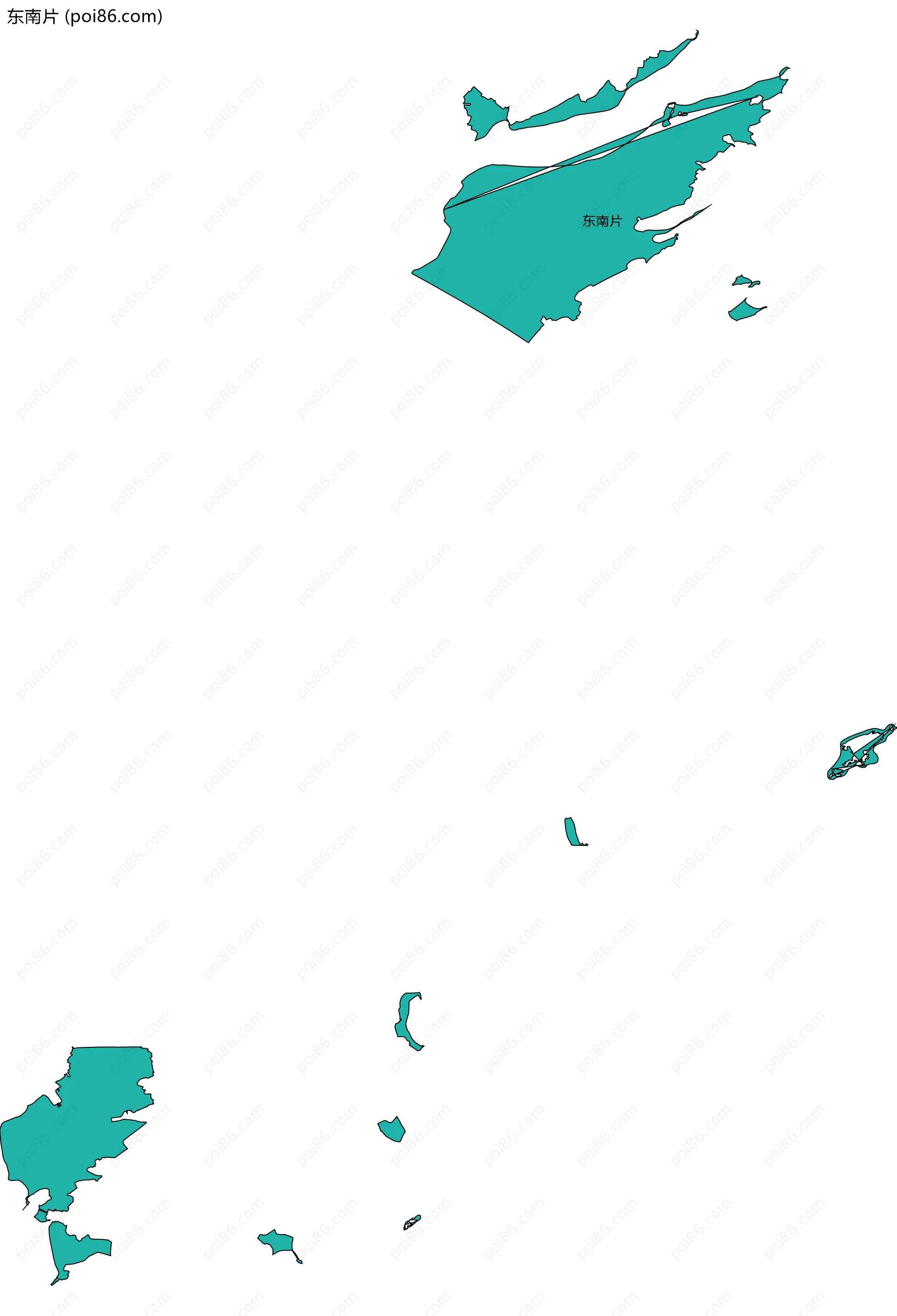 东南片边界地图