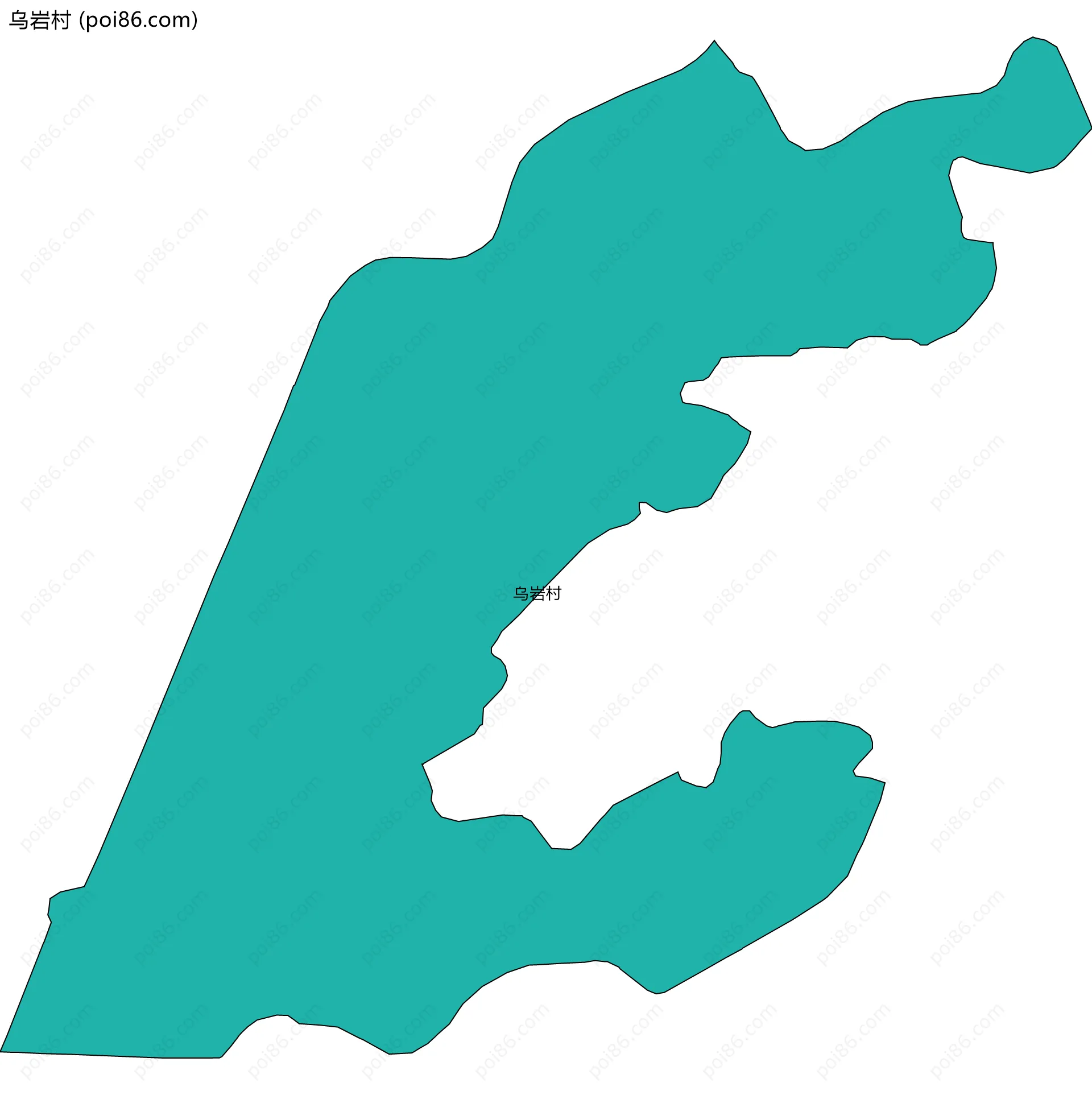 乌岩村边界地图