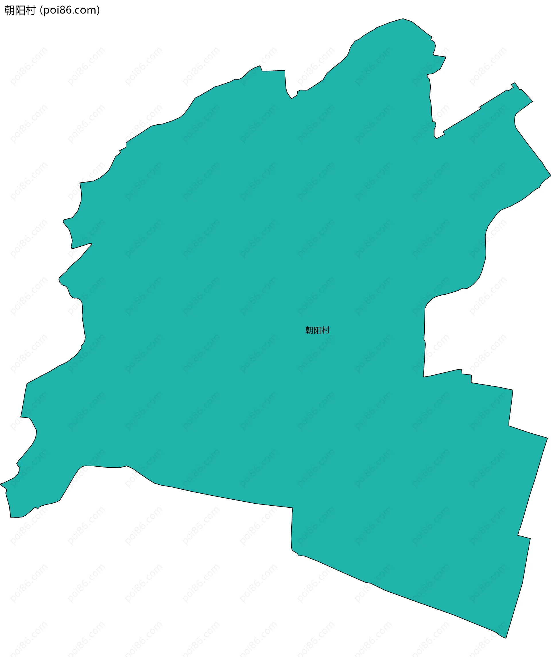 朝阳村边界地图