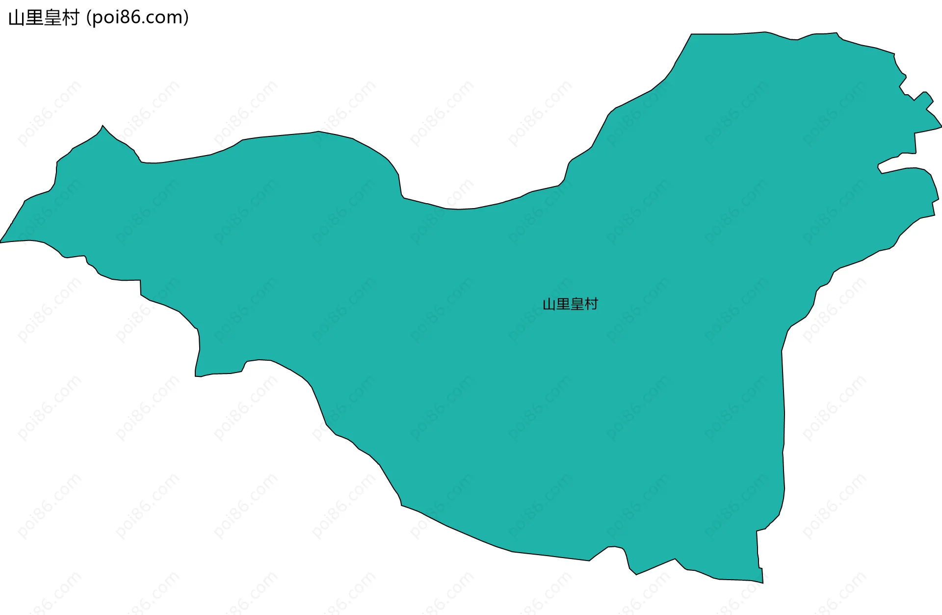 山里皇村边界地图