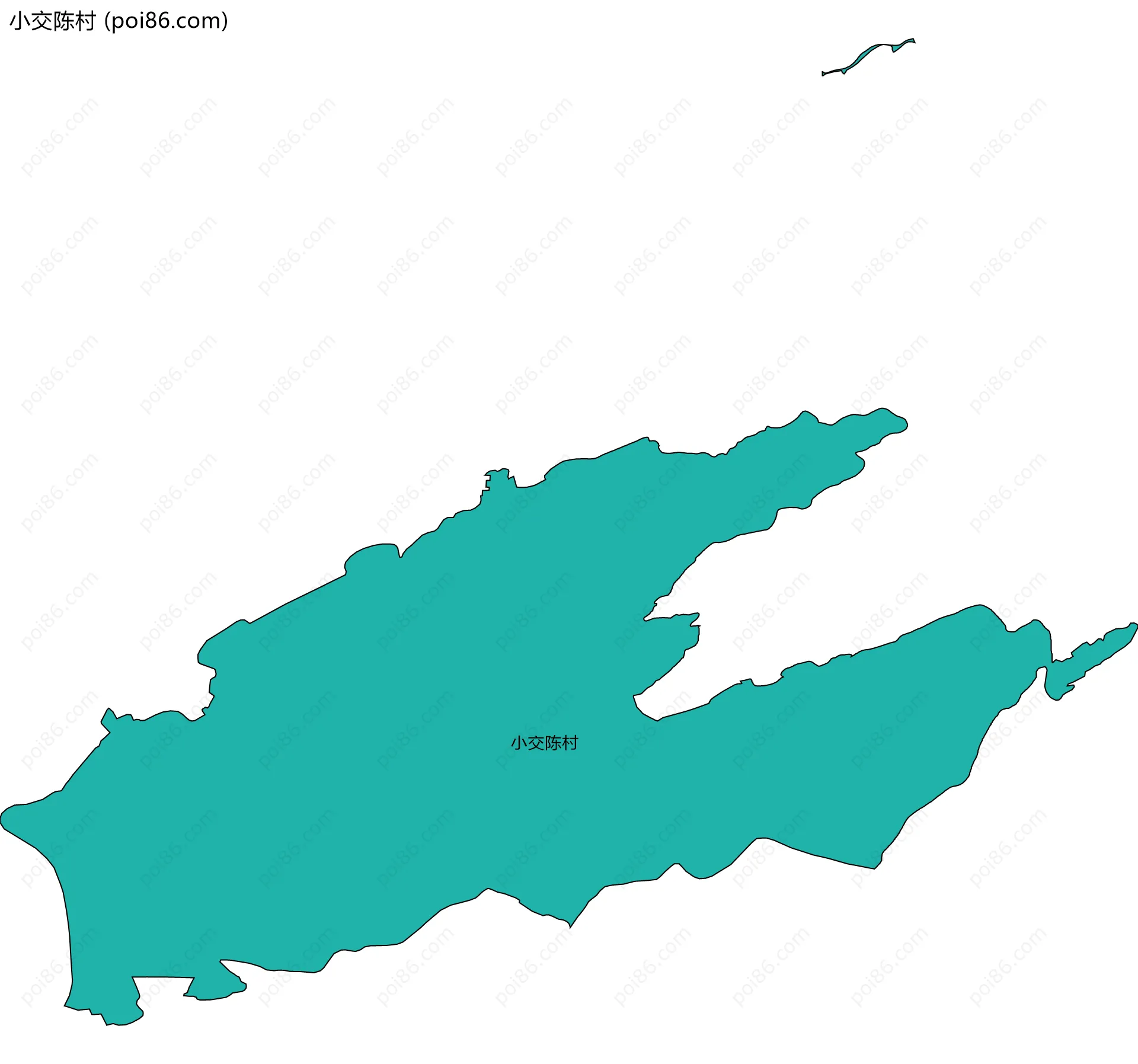 小交陈村边界地图