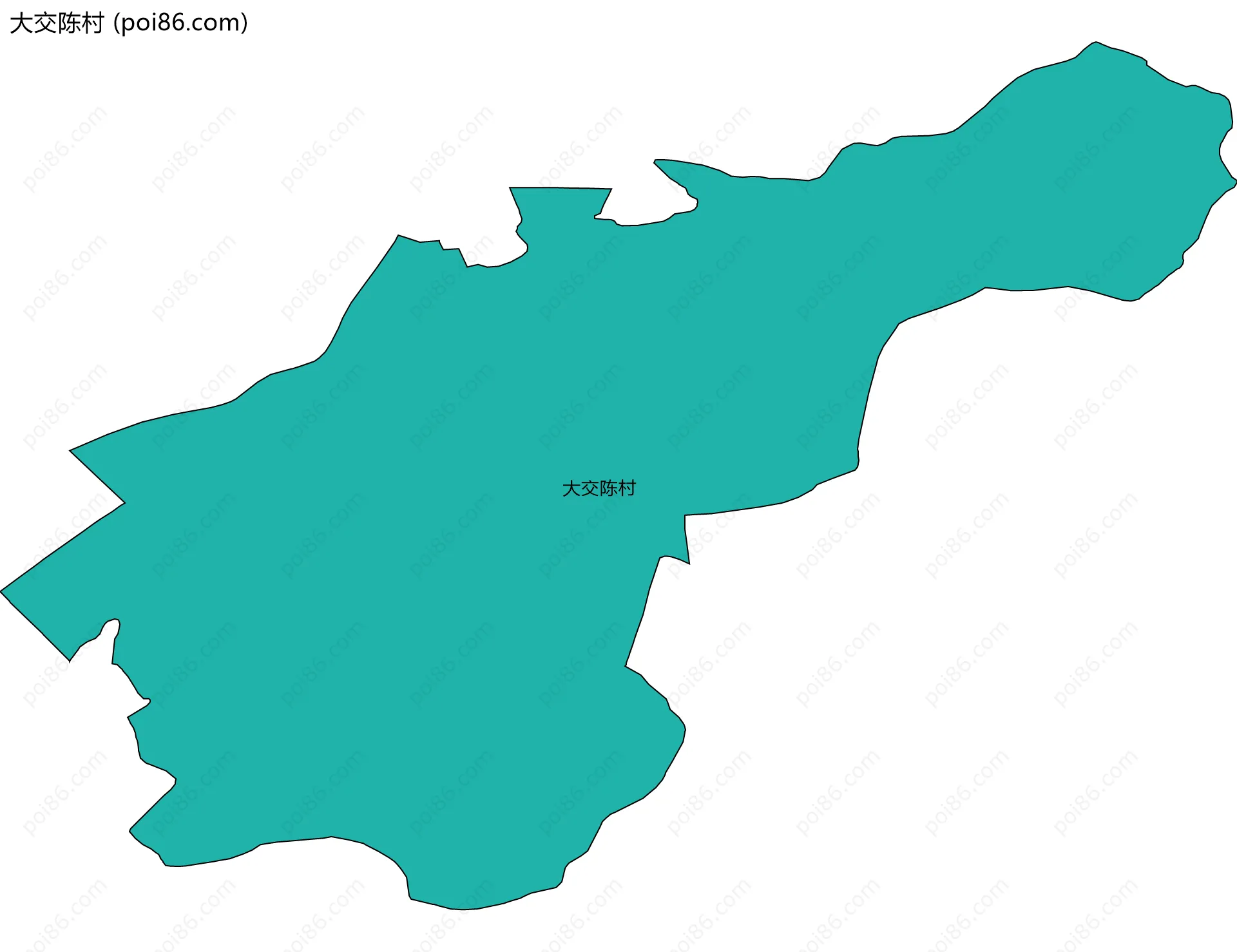 大交陈村边界地图