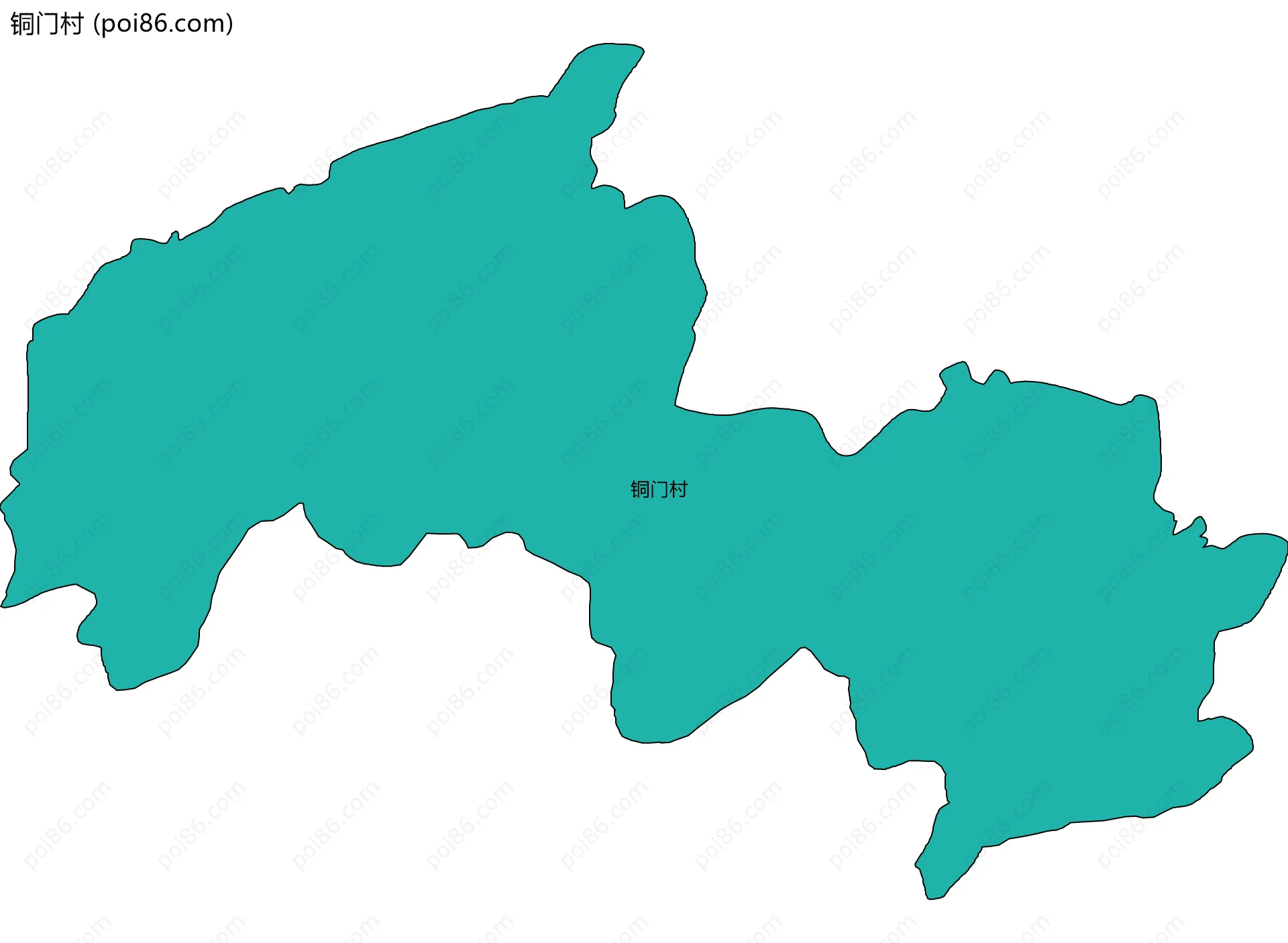 铜门村边界地图